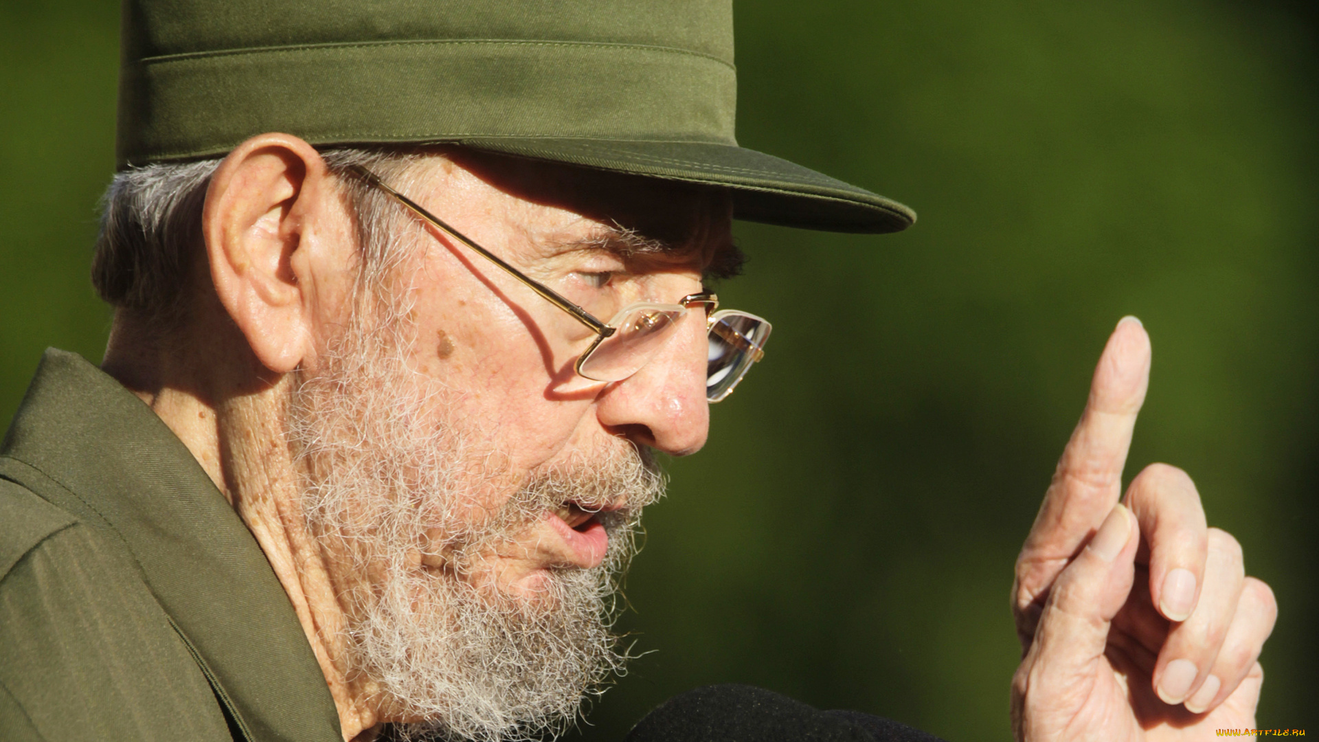 мужчины, fidel, castro, green, hat, man, cuba