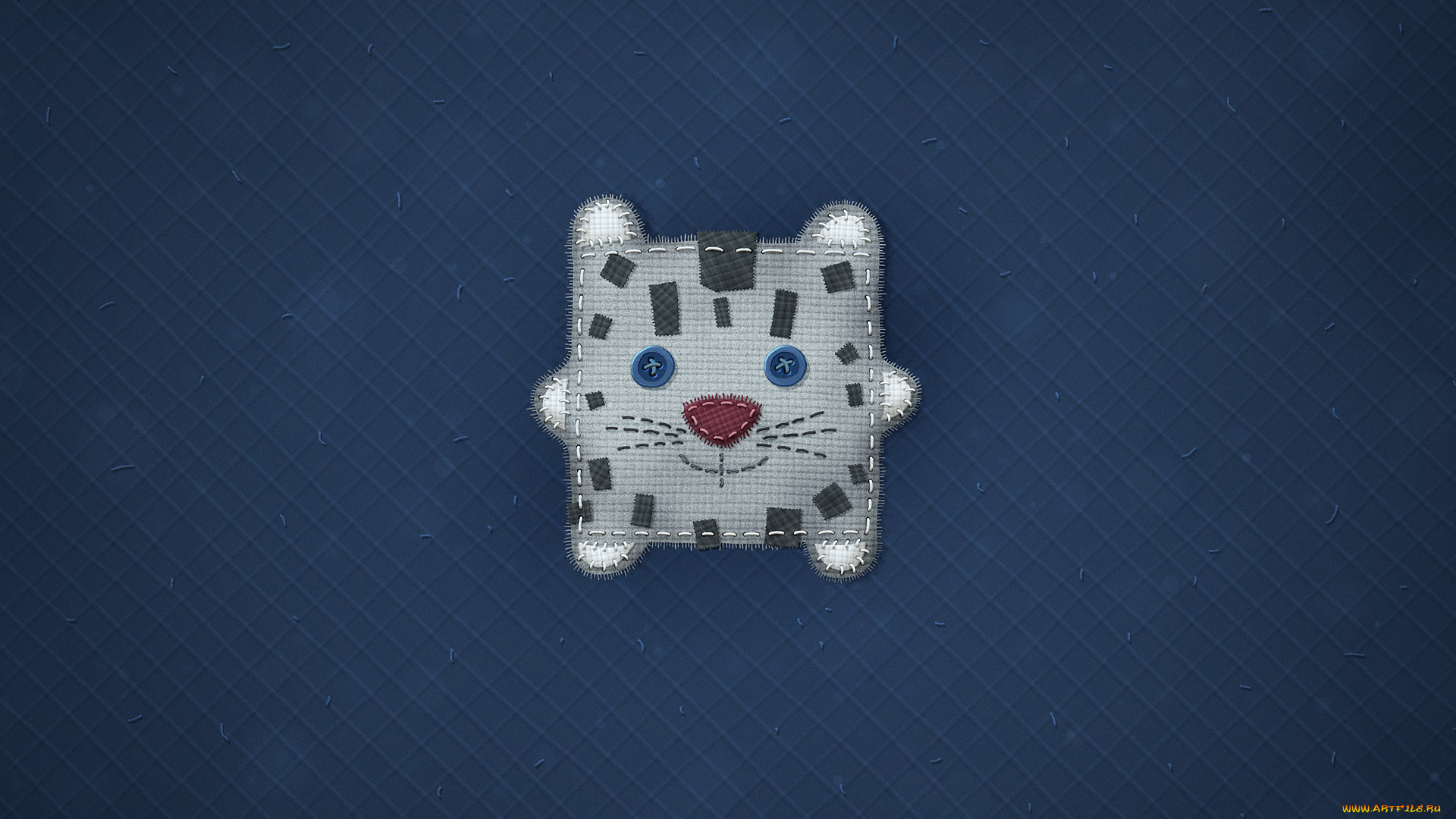 рисованные, vladstudio, пуговицы, глаза, кот