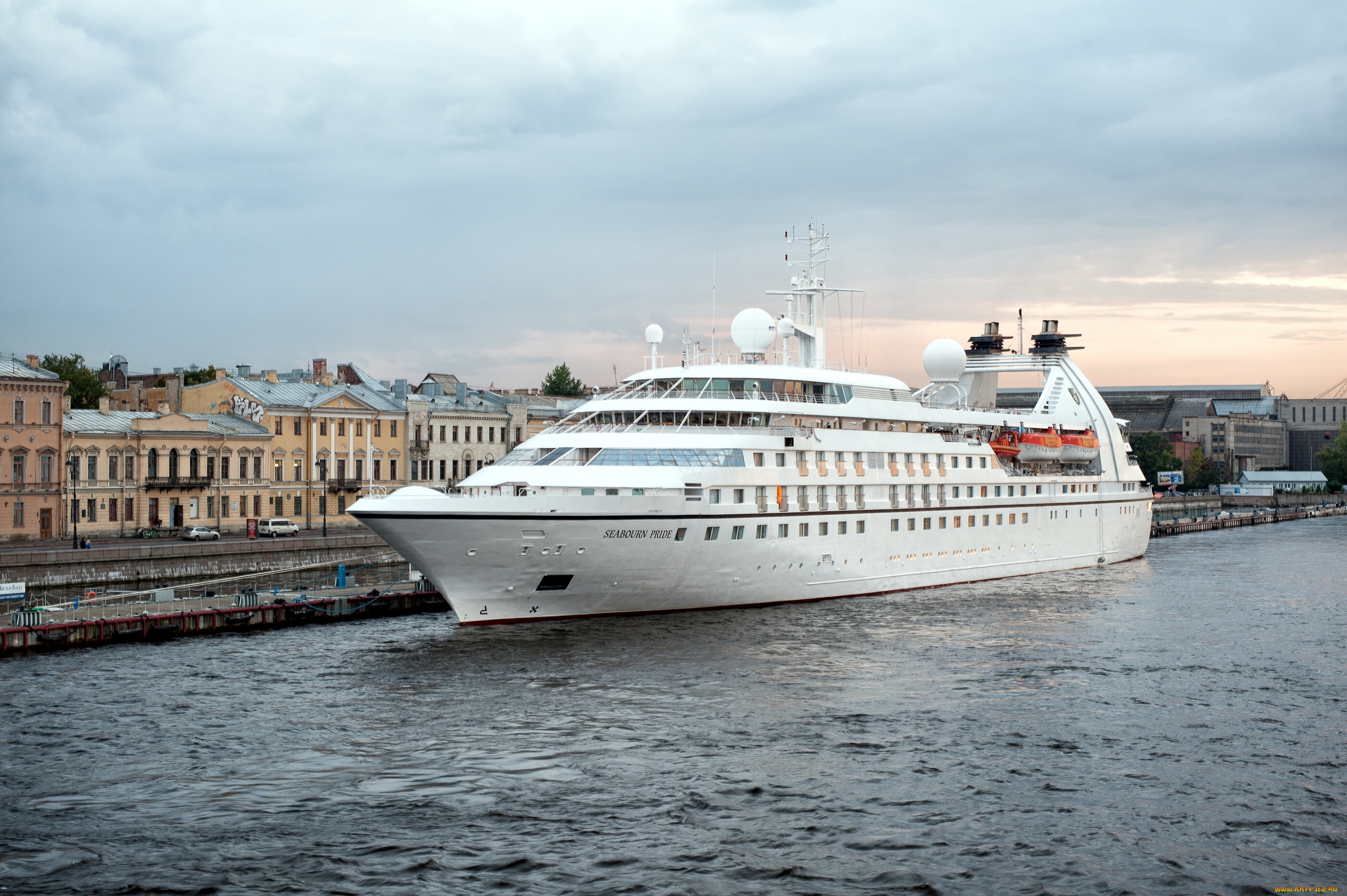 корабли, лайнеры, seabourn, pride, набережная