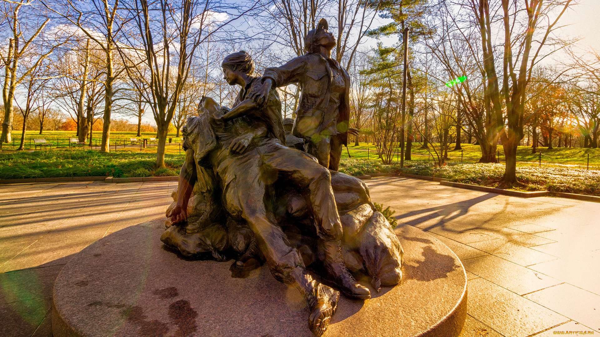 города, памятники, скульптуры, арт, объекты, деревья