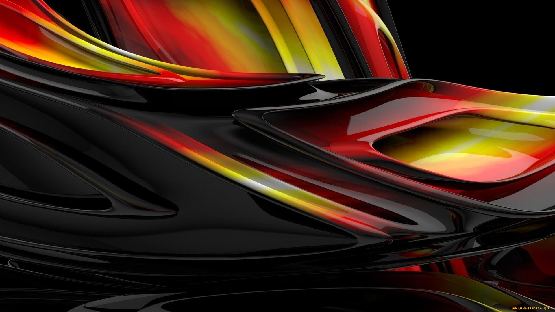 3д, графика, абстракция, , abstract, плавность, потеки, абстракция, яркость