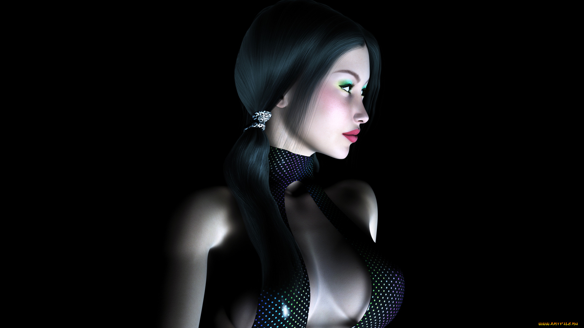 3д, графика, люди, , people, фон, взгляд, девушка