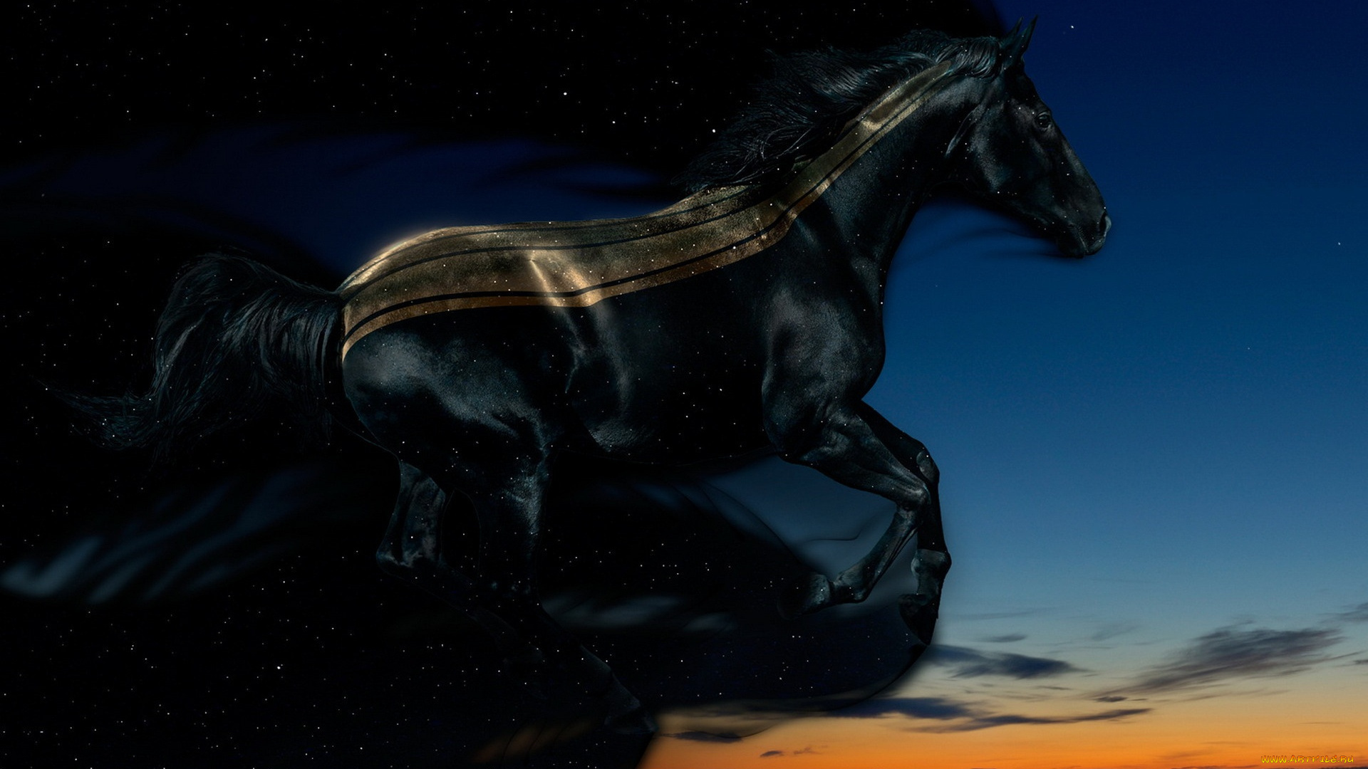 3д, графика, животные, , animals, фон, лошадь