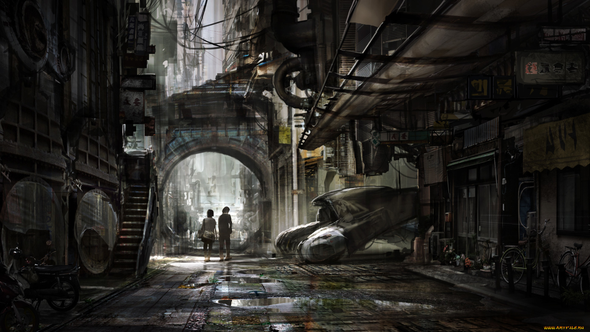 фэнтези, иные, миры, , иные, времена, улица, будущее, арт, люди