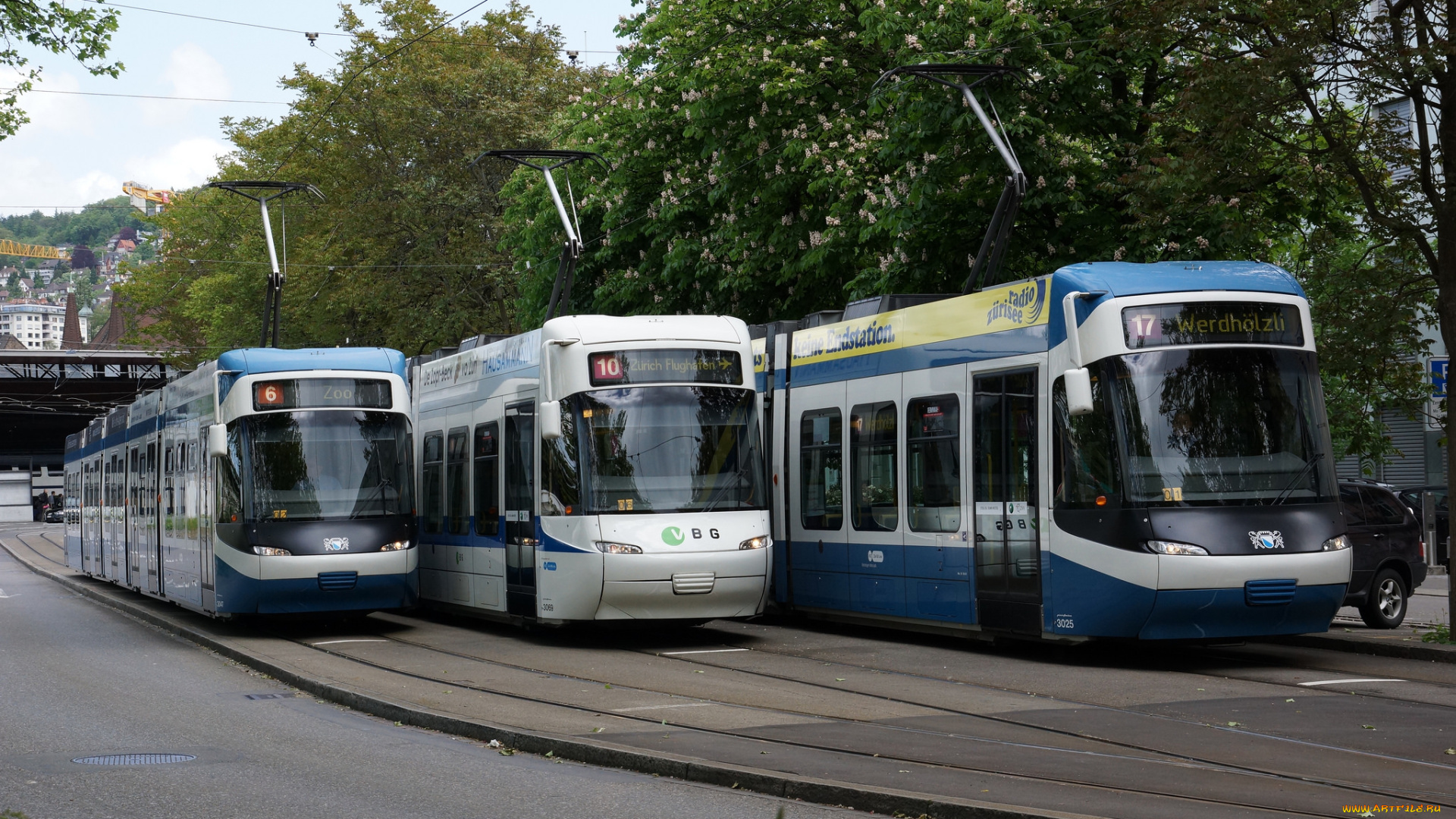 техника, трамваи, трамвай, город, рельсы