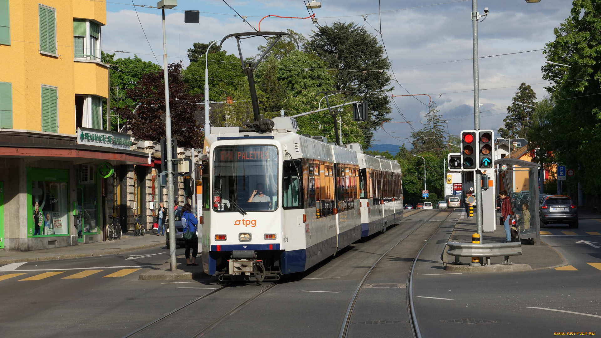 техника, трамваи, трамвай, город, рельсы
