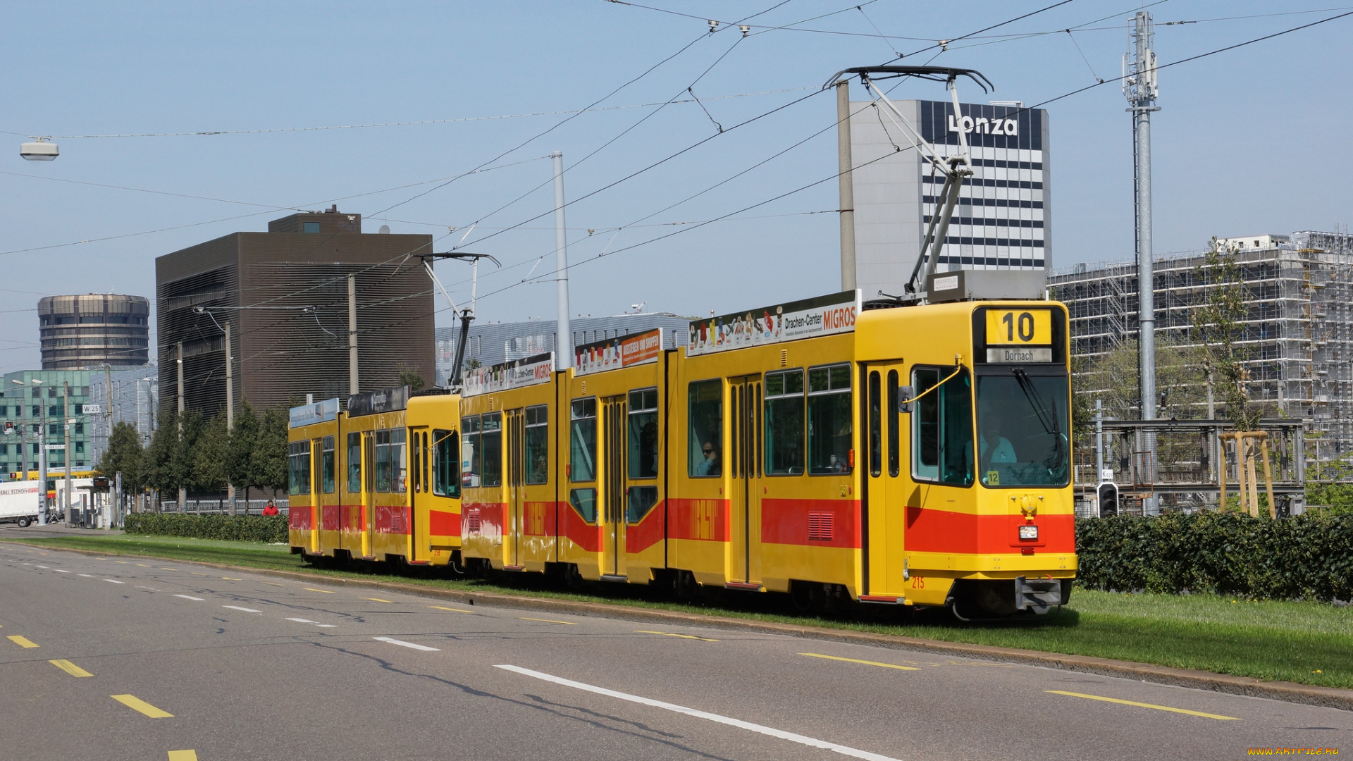 техника, трамваи, трамвай, город, рельсы