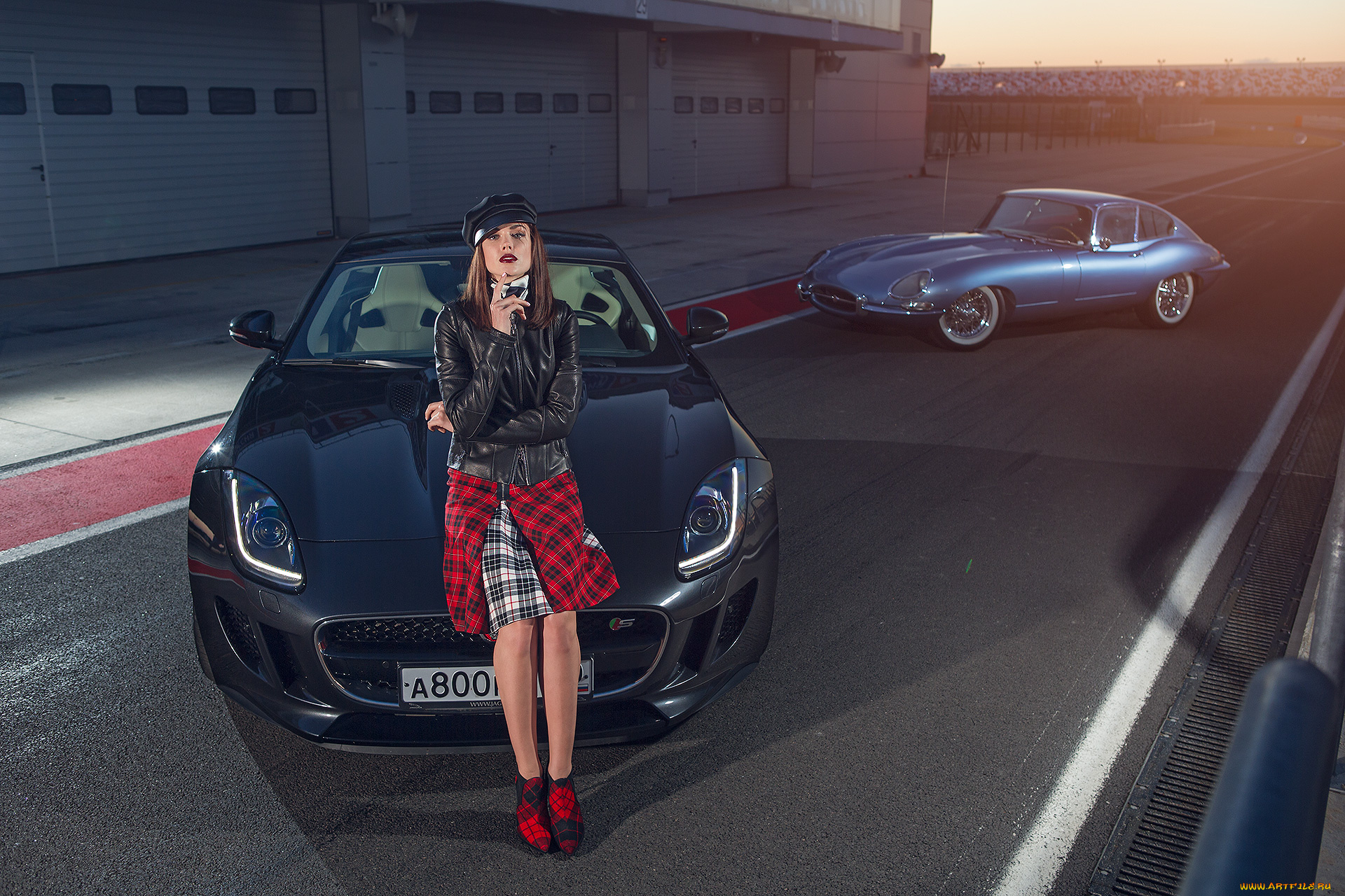 автомобили, авто, с, девушками, jaguar