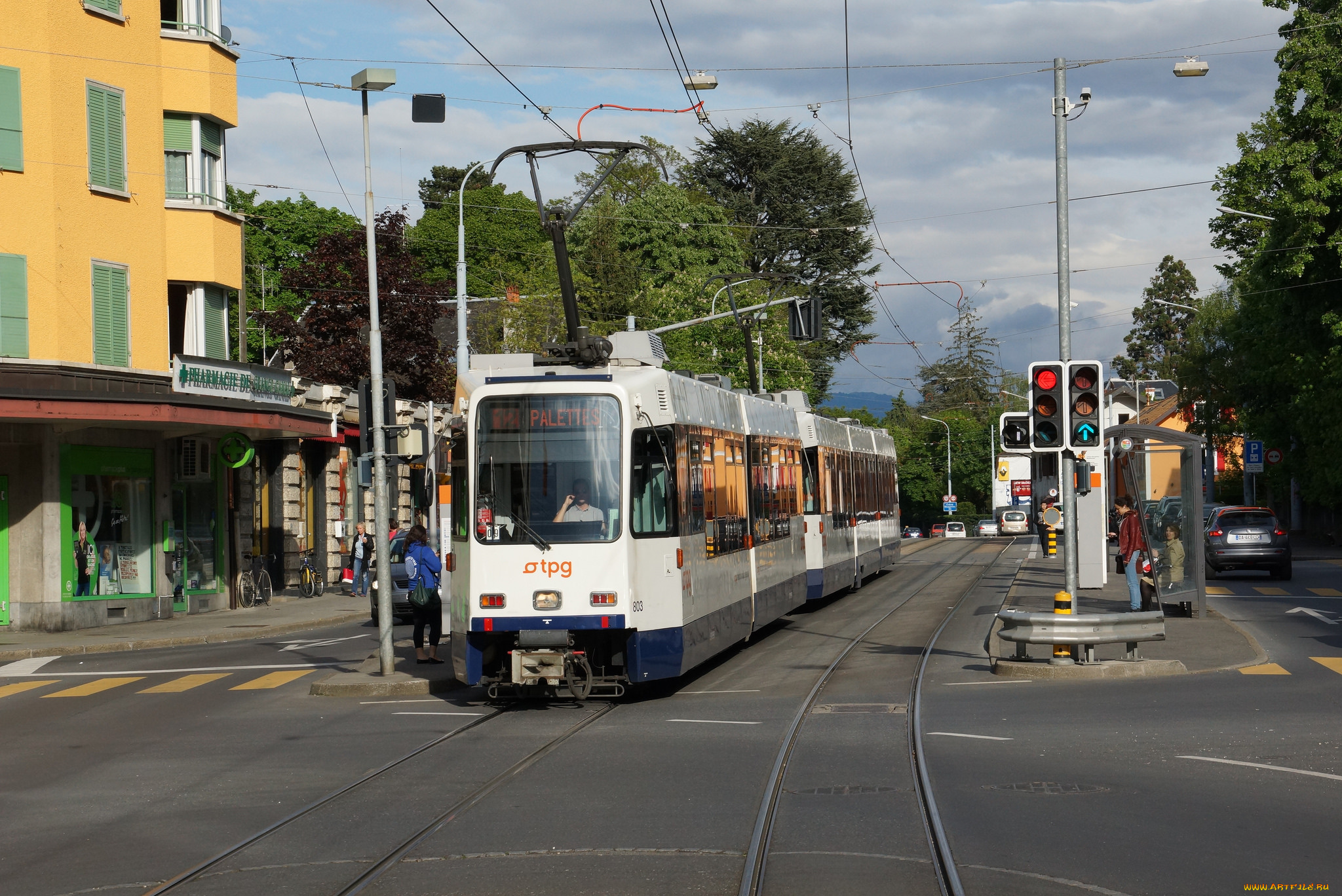 техника, трамваи, трамвай, город, рельсы