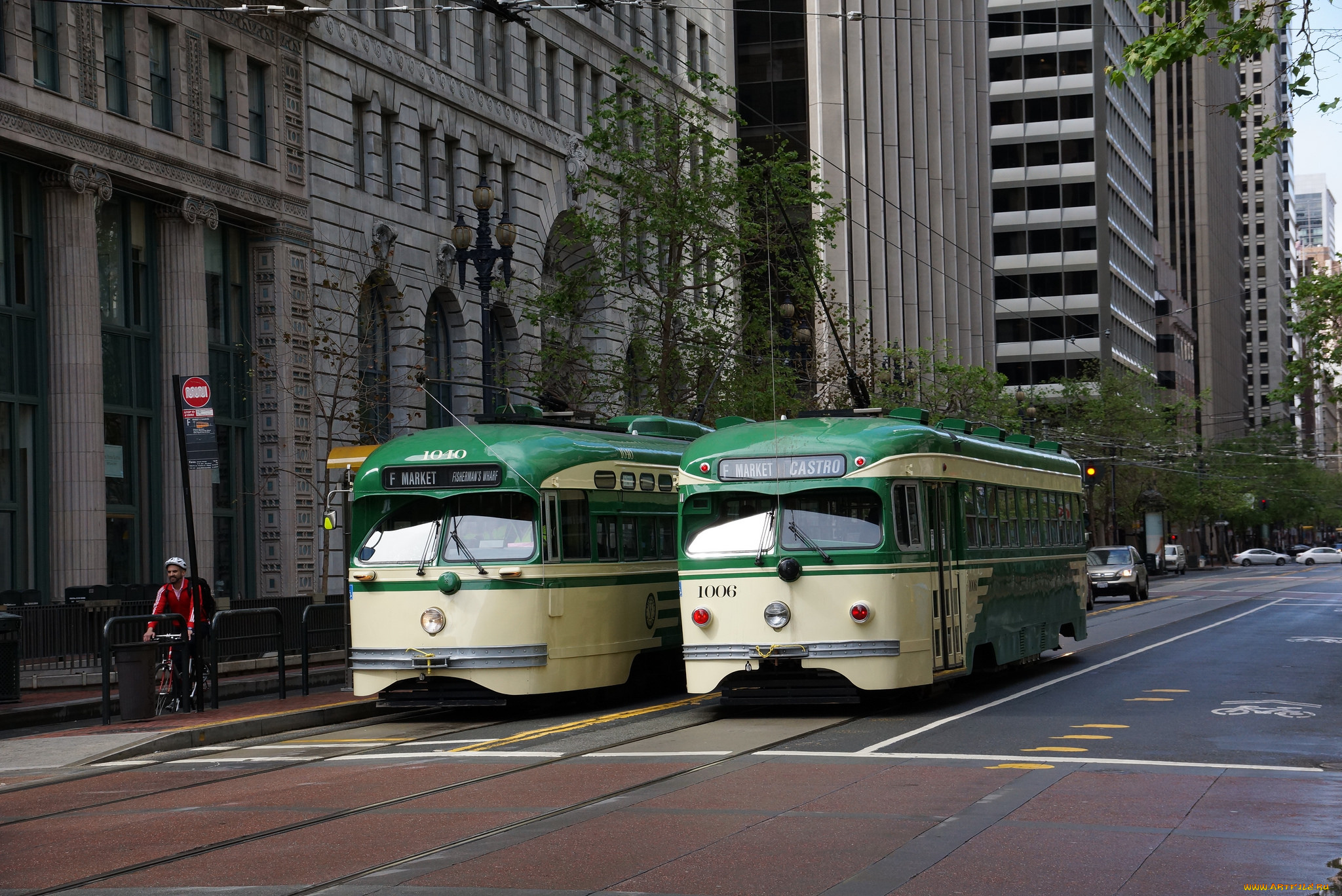 техника, трамваи, трамвай, город, рельсы