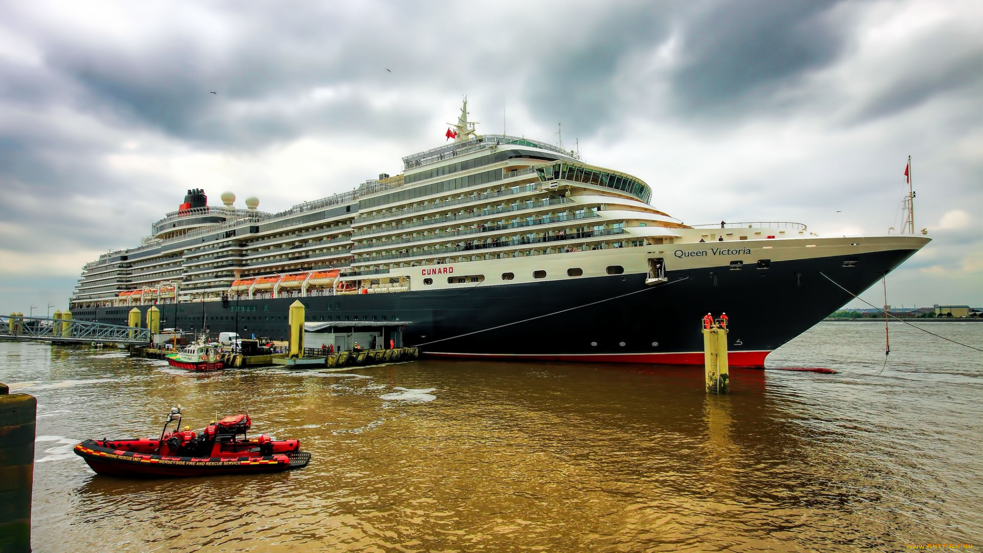 queen, victoria, корабли, лайнеры, океанский, лайнер, причал, круиз