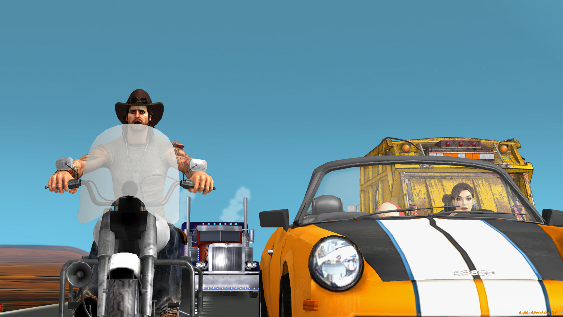 3д, графика, люди-авто, мото, , people-, car, , , moto, взгляд, девушки, фон, автомобиль