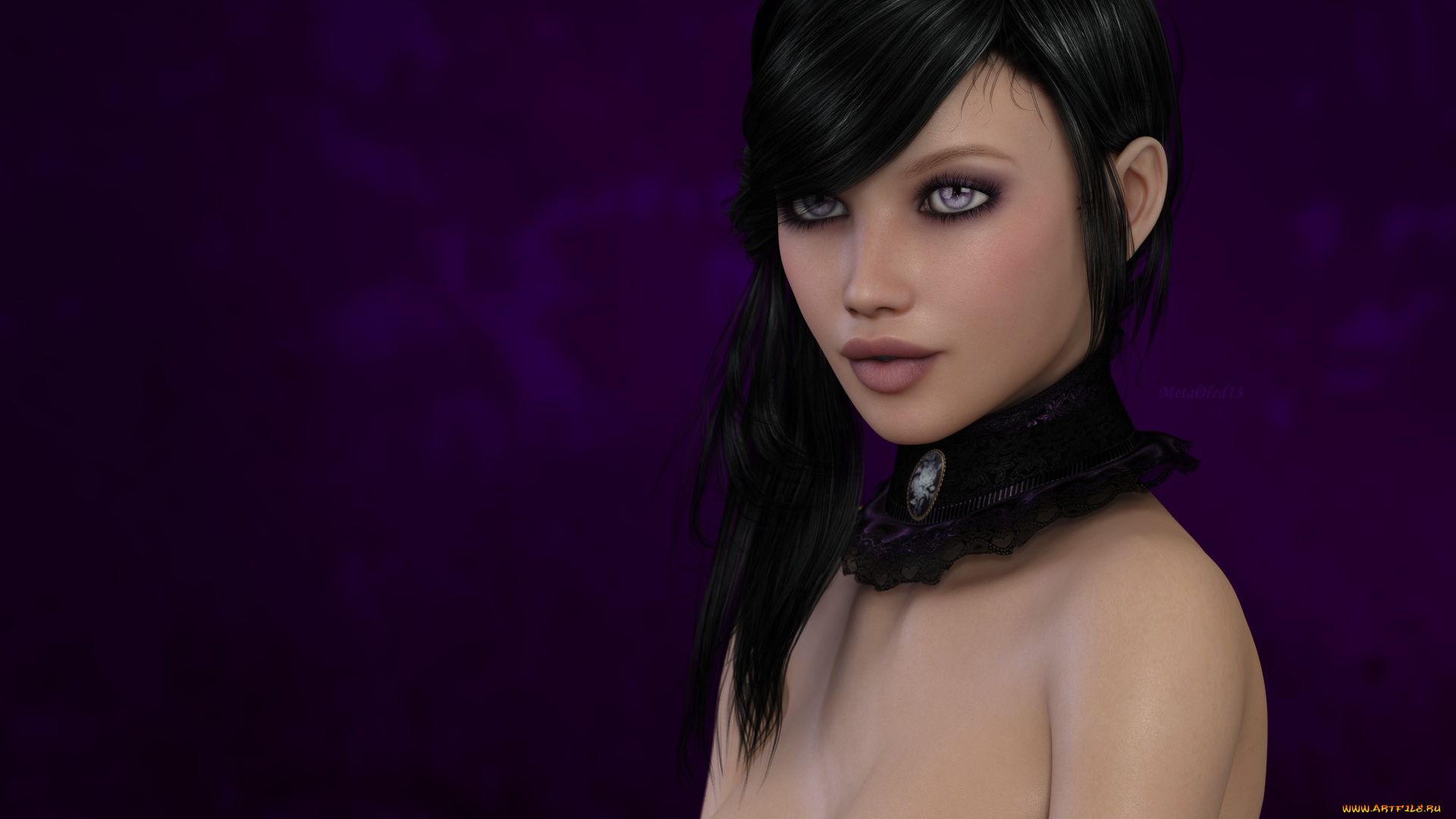 3д, графика, портрет, , portraits, фон, взгляд, девушка