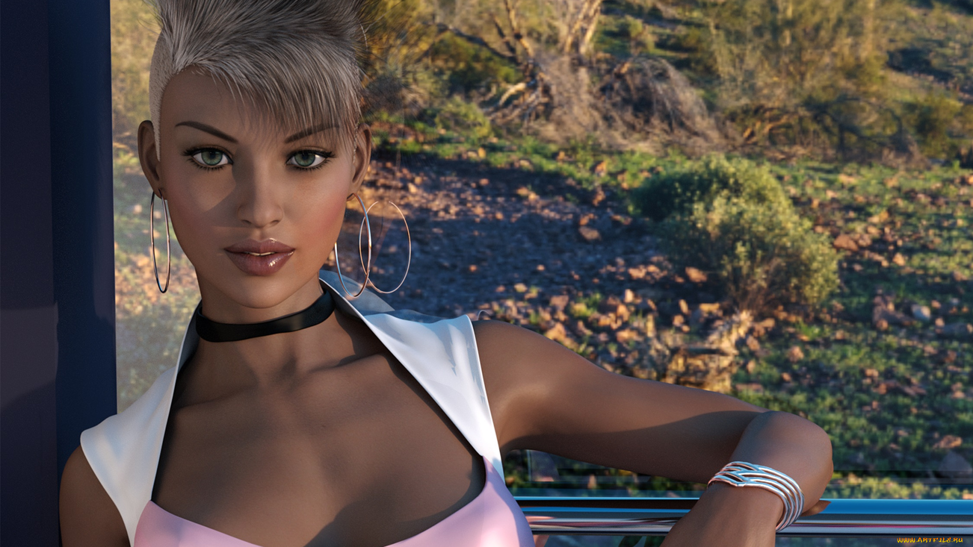 3д, графика, портрет, , portraits, взгляд, фон, девушка