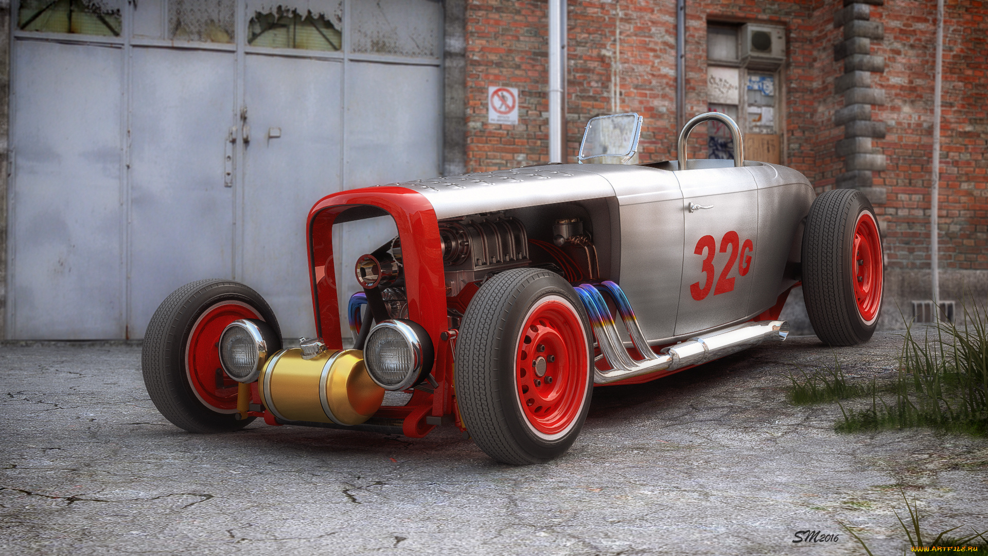 автомобили, 3д, автомобиль, фон