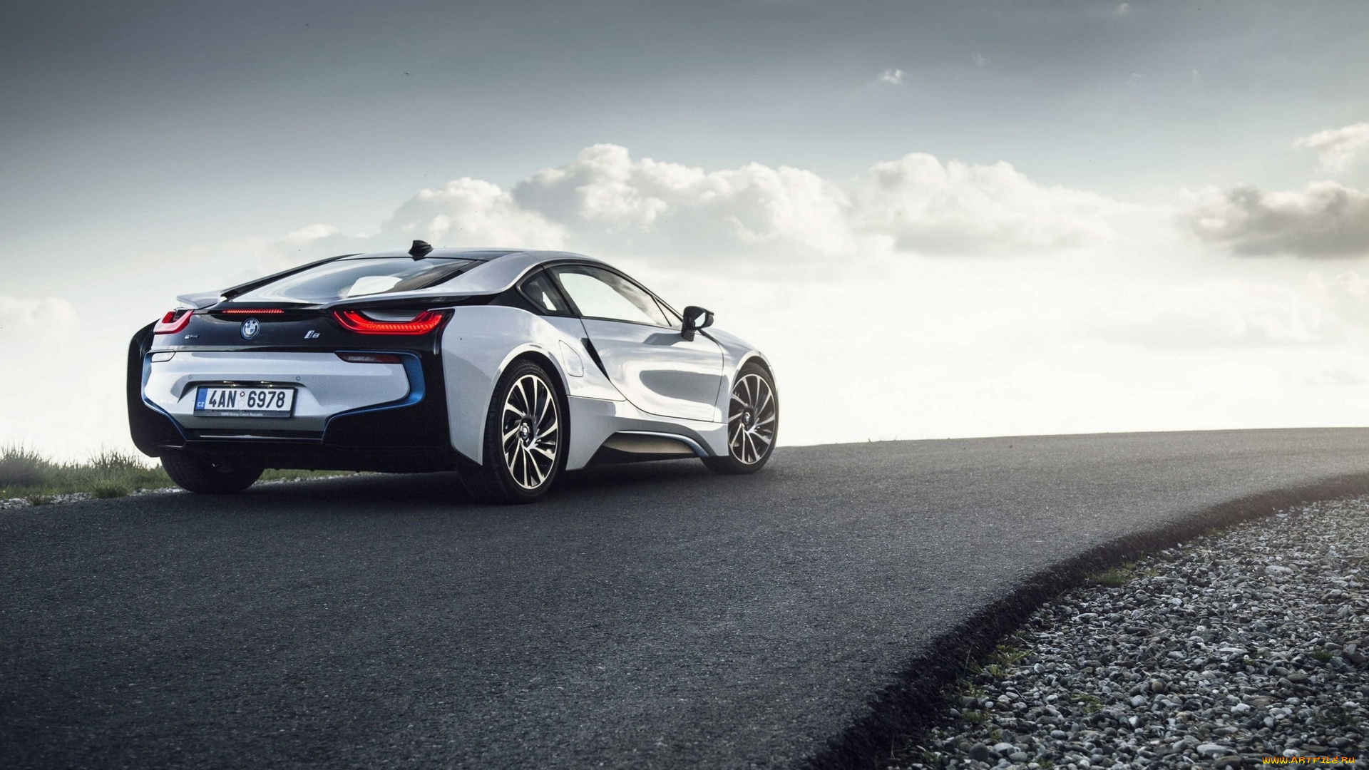 автомобили, bmw, шоссе, трасса, щебень, дорога, светлый, i8