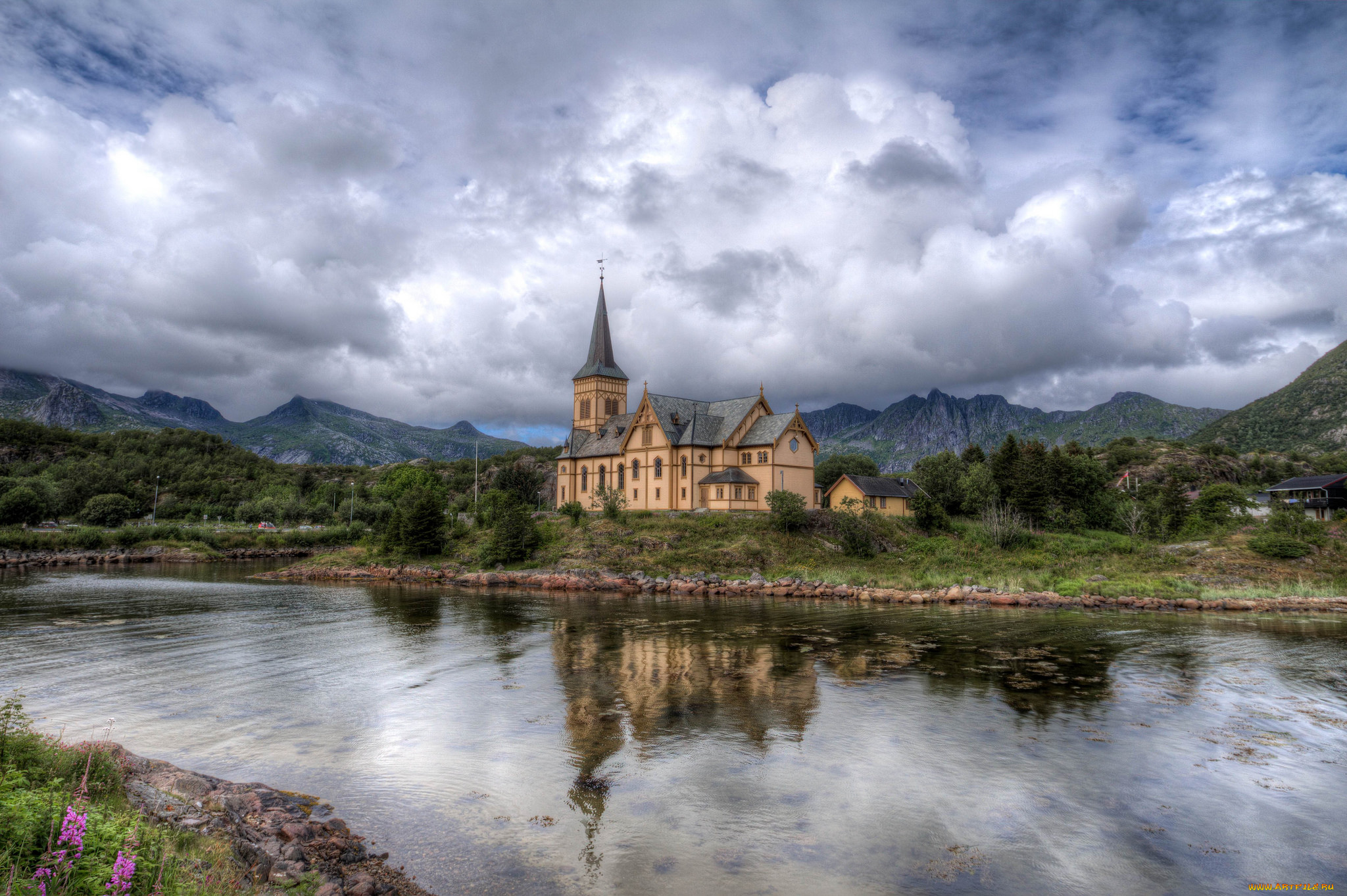 города, -, католические, соборы, , костелы, , аббатства, река, храм