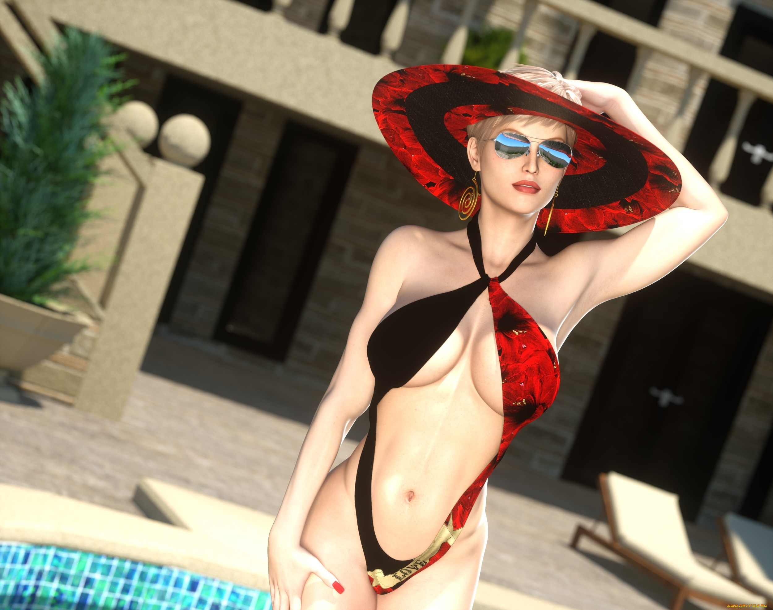 3д, графика, люди, , people, фон, взгляд, девушка