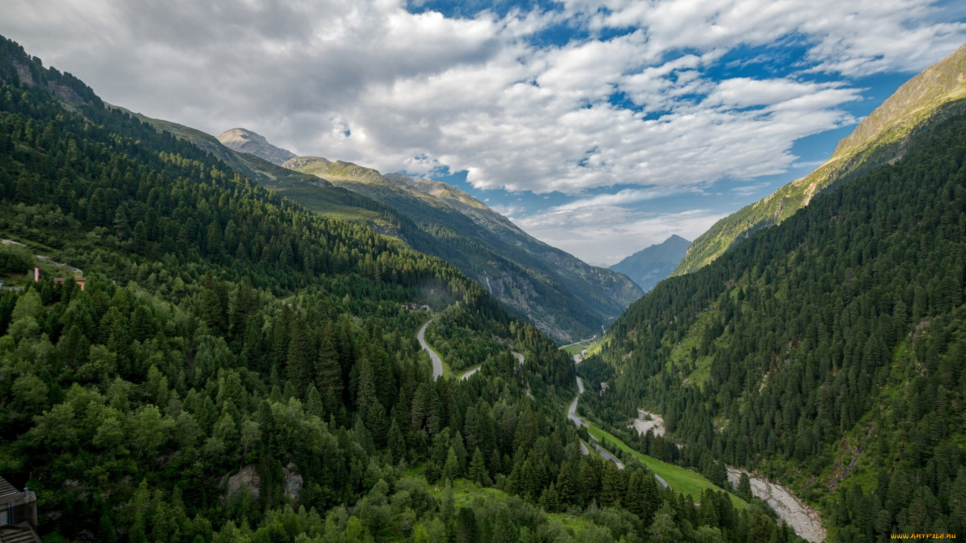 природа, горы, простор