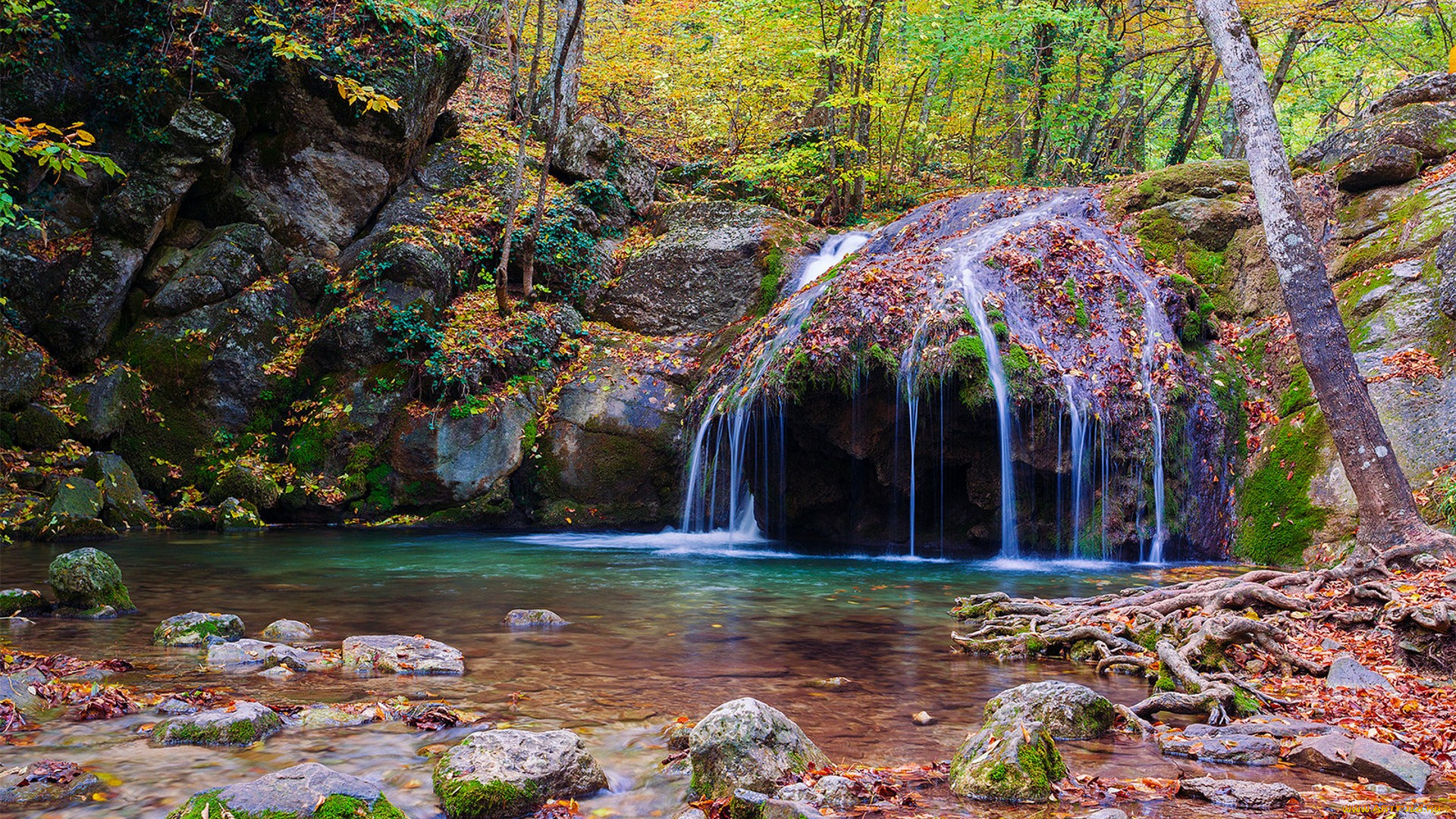 природа, водопады, простор