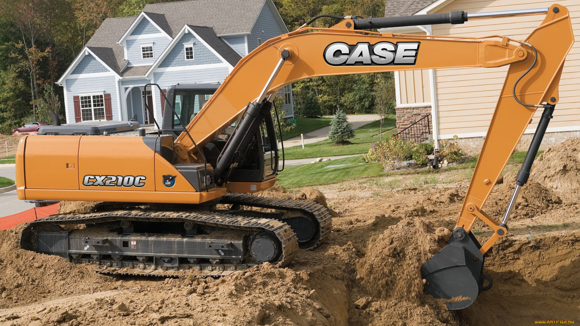 техника, экскаваторы, case