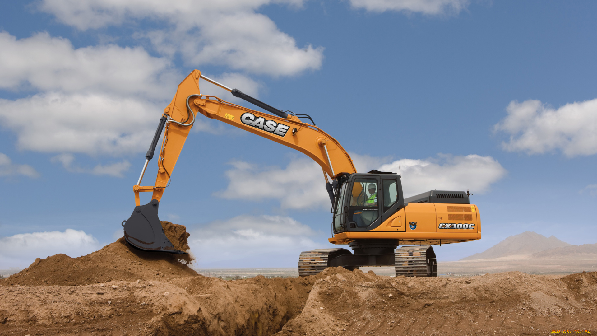 техника, экскаваторы, case