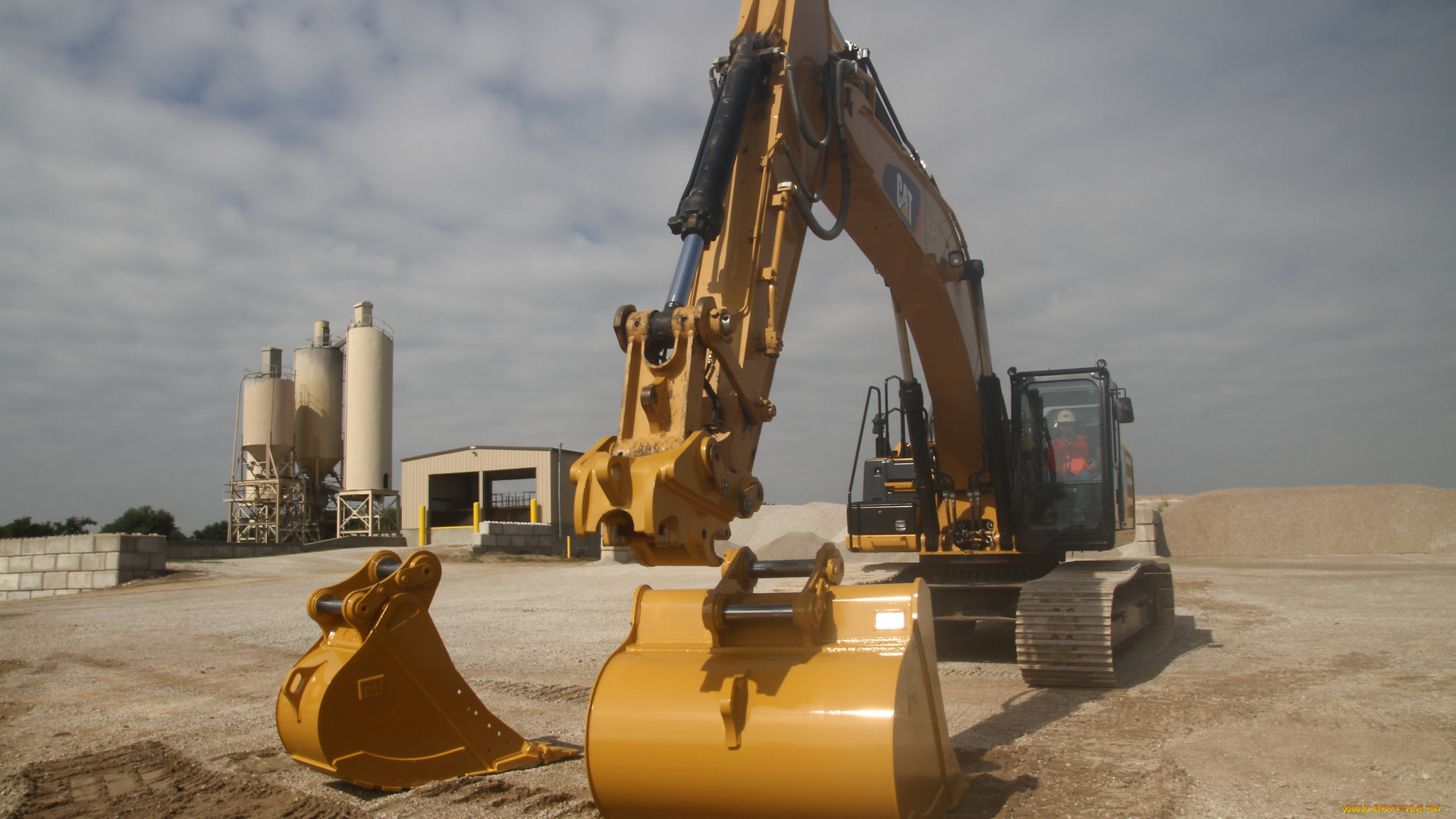 техника, экскаваторы, caterpillar