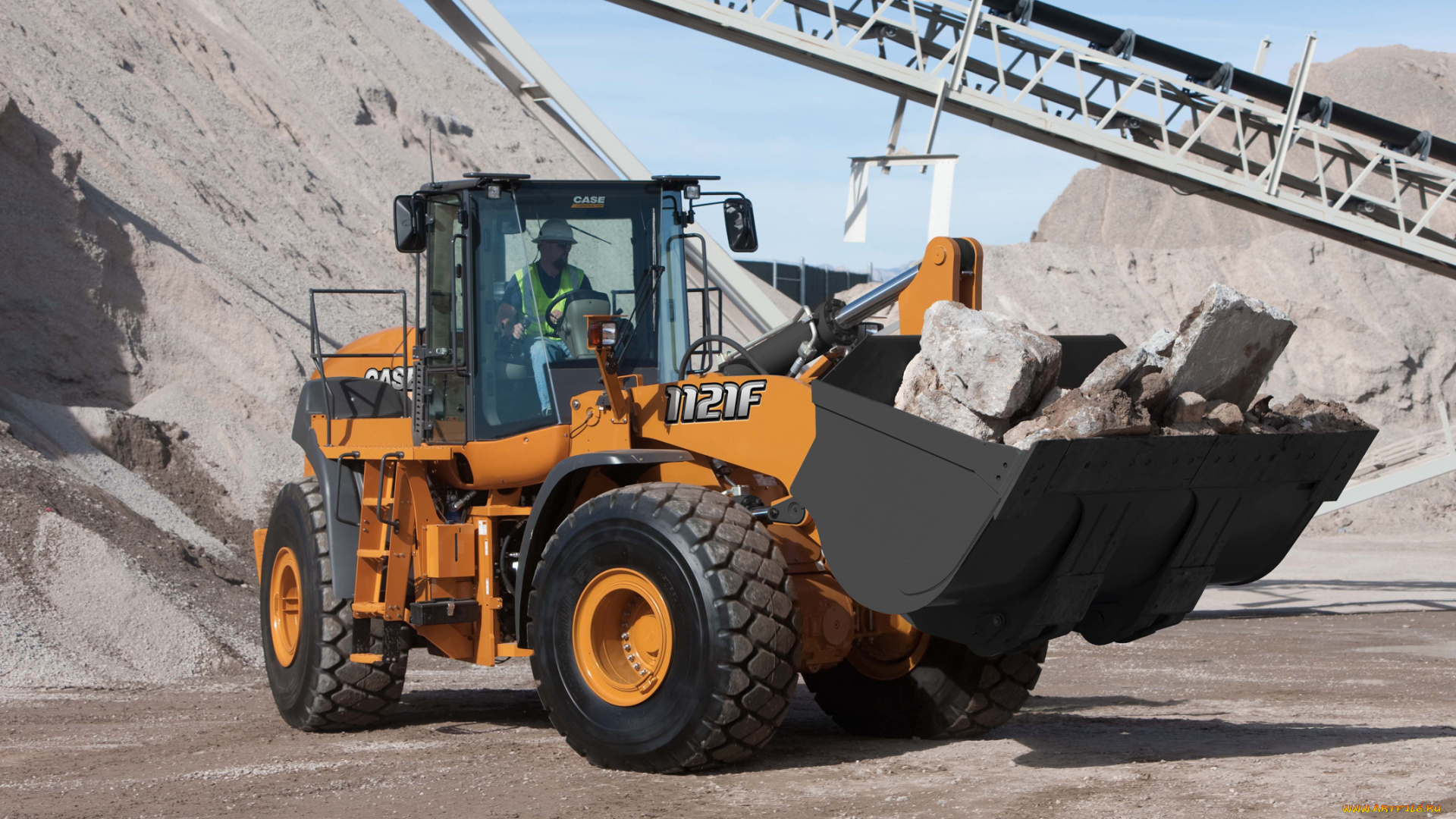 техника, фронтальные, погрузчики, case