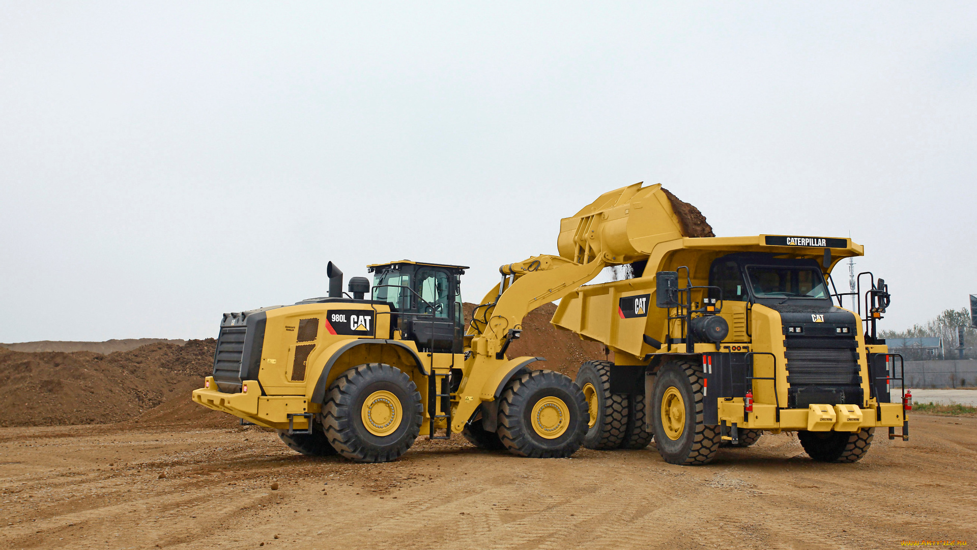 техника, фронтальные, погрузчики, caterpillar