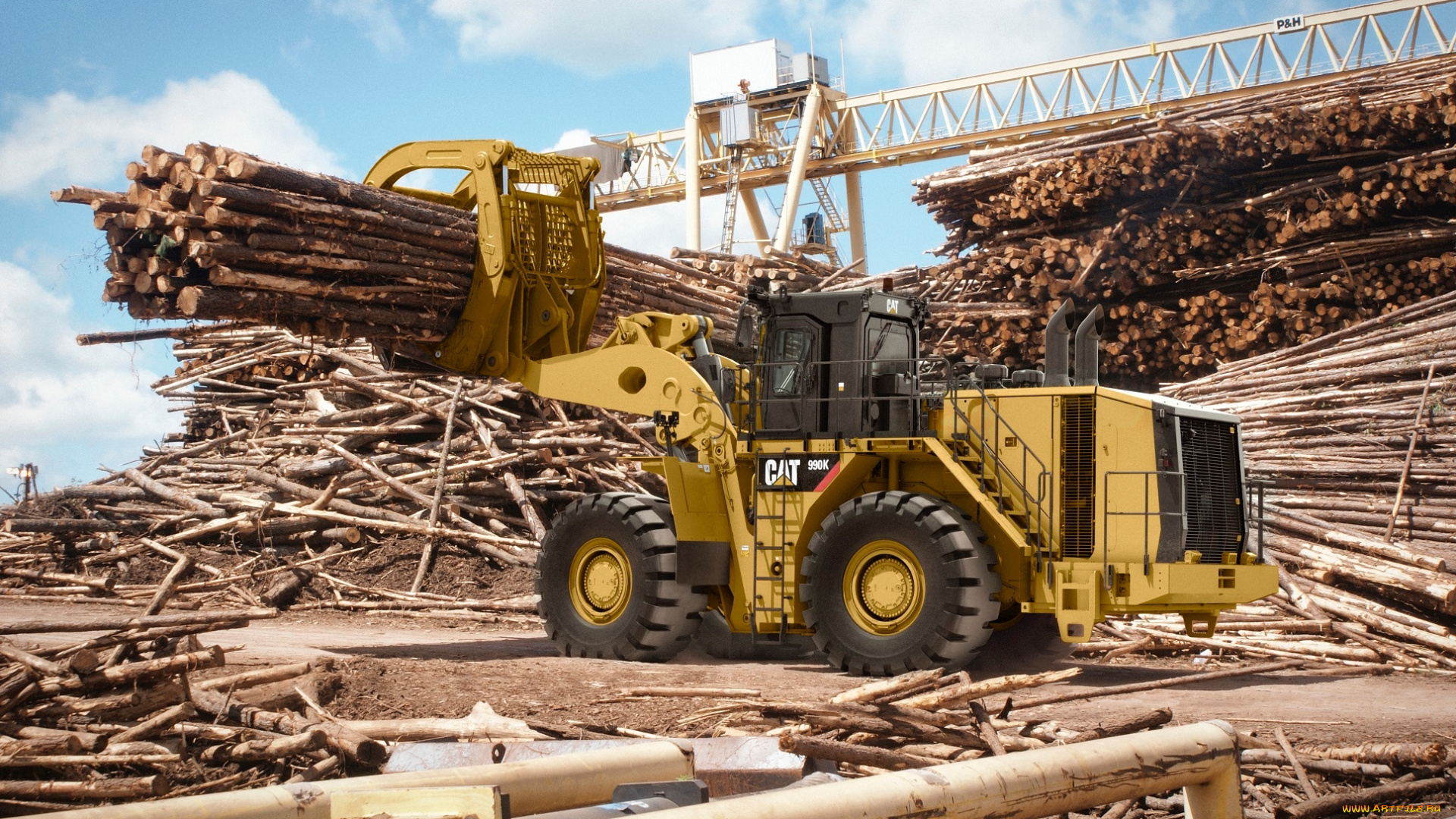 техника, фронтальные, погрузчики, caterpillar