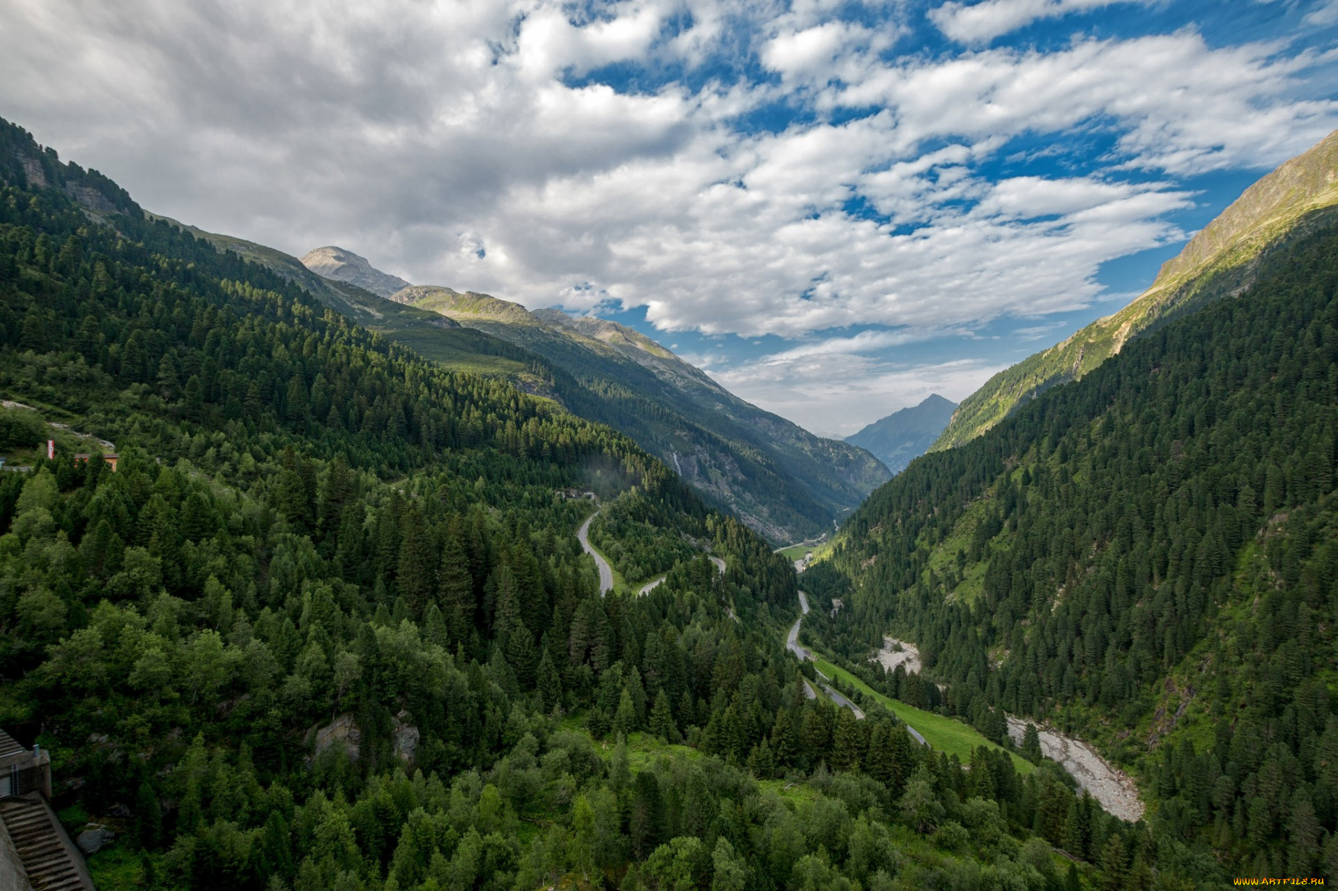 природа, горы, простор