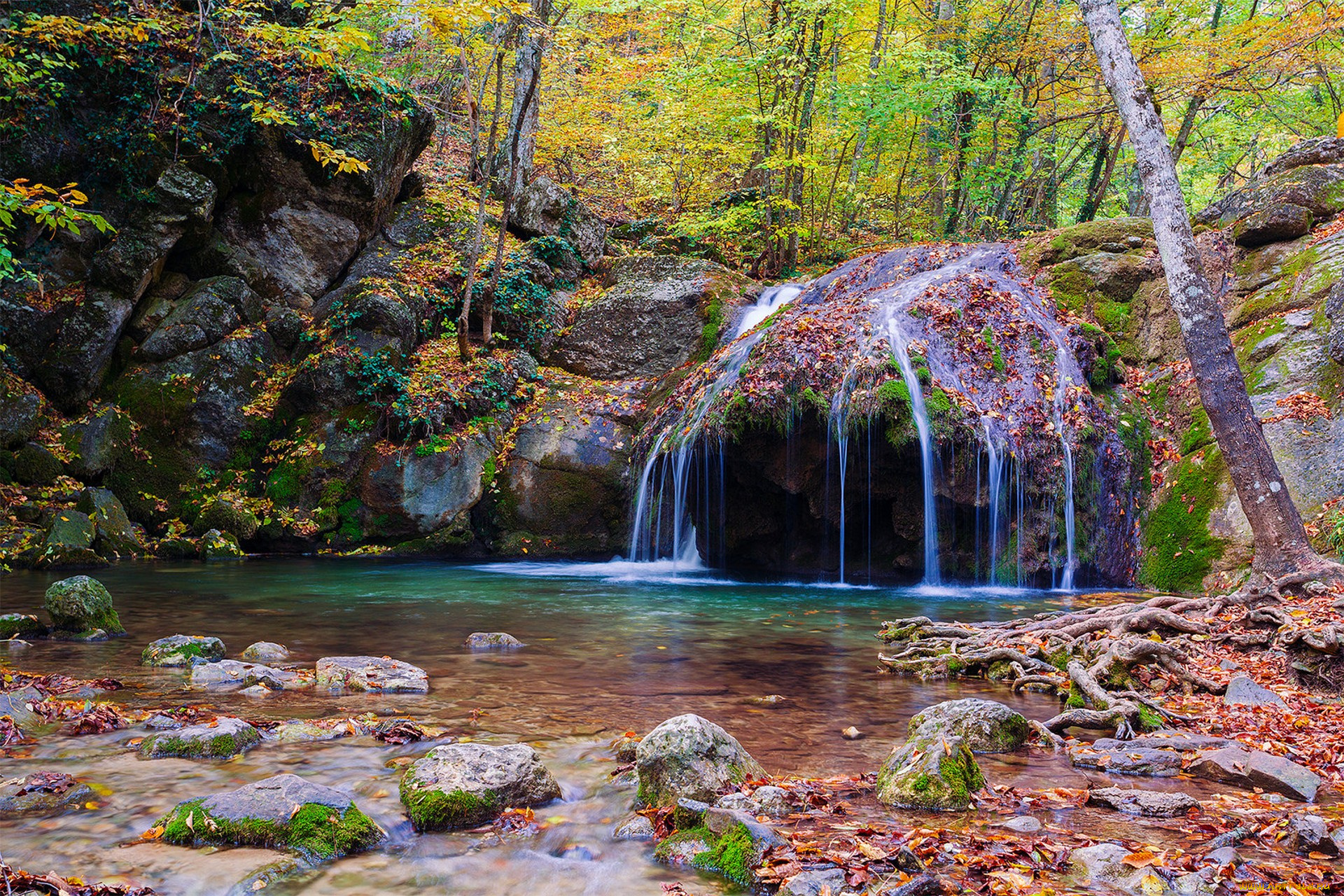природа, водопады, простор