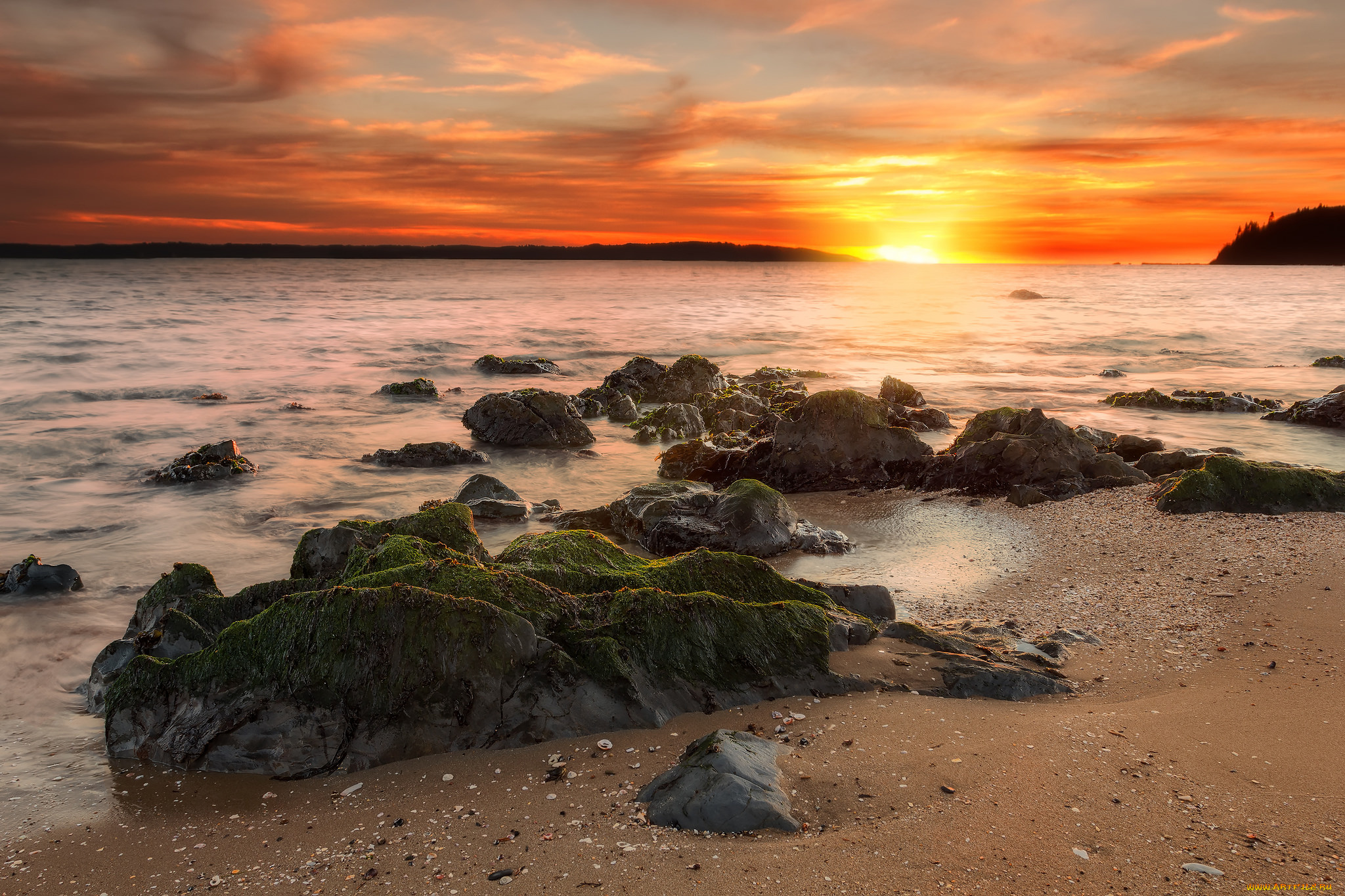 природа, восходы, закаты, простор