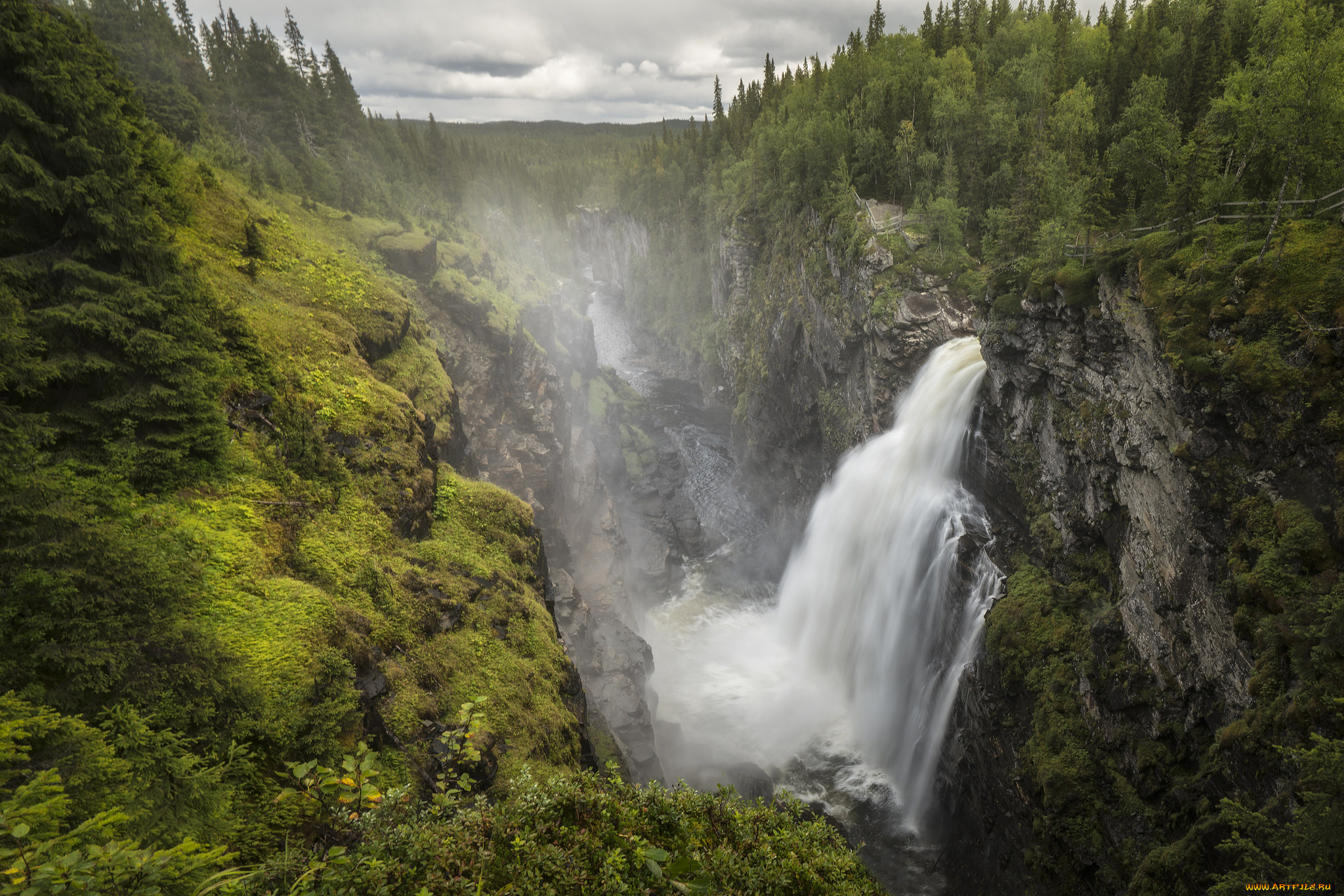 природа, водопады, простор