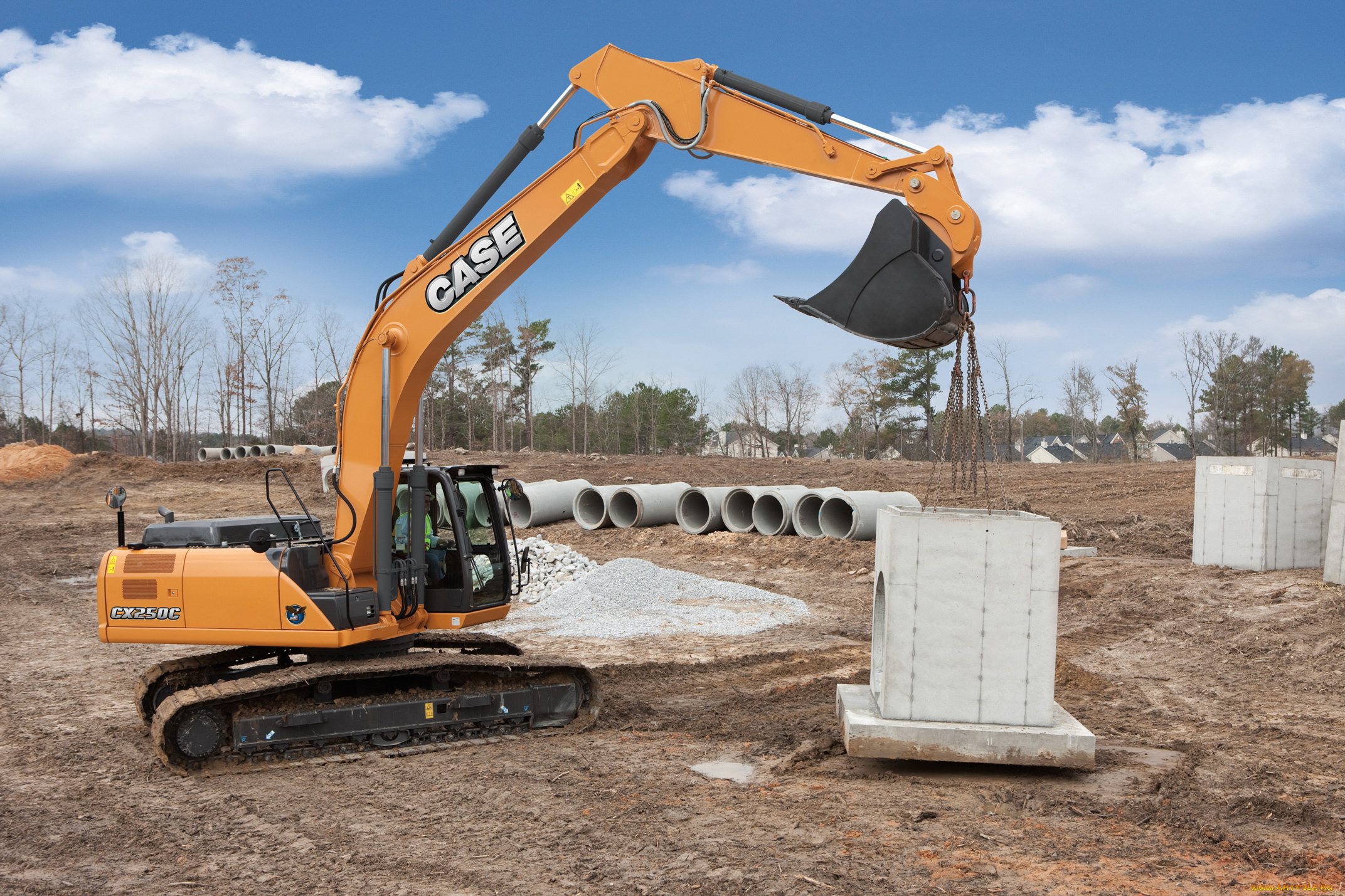 техника, экскаваторы, case