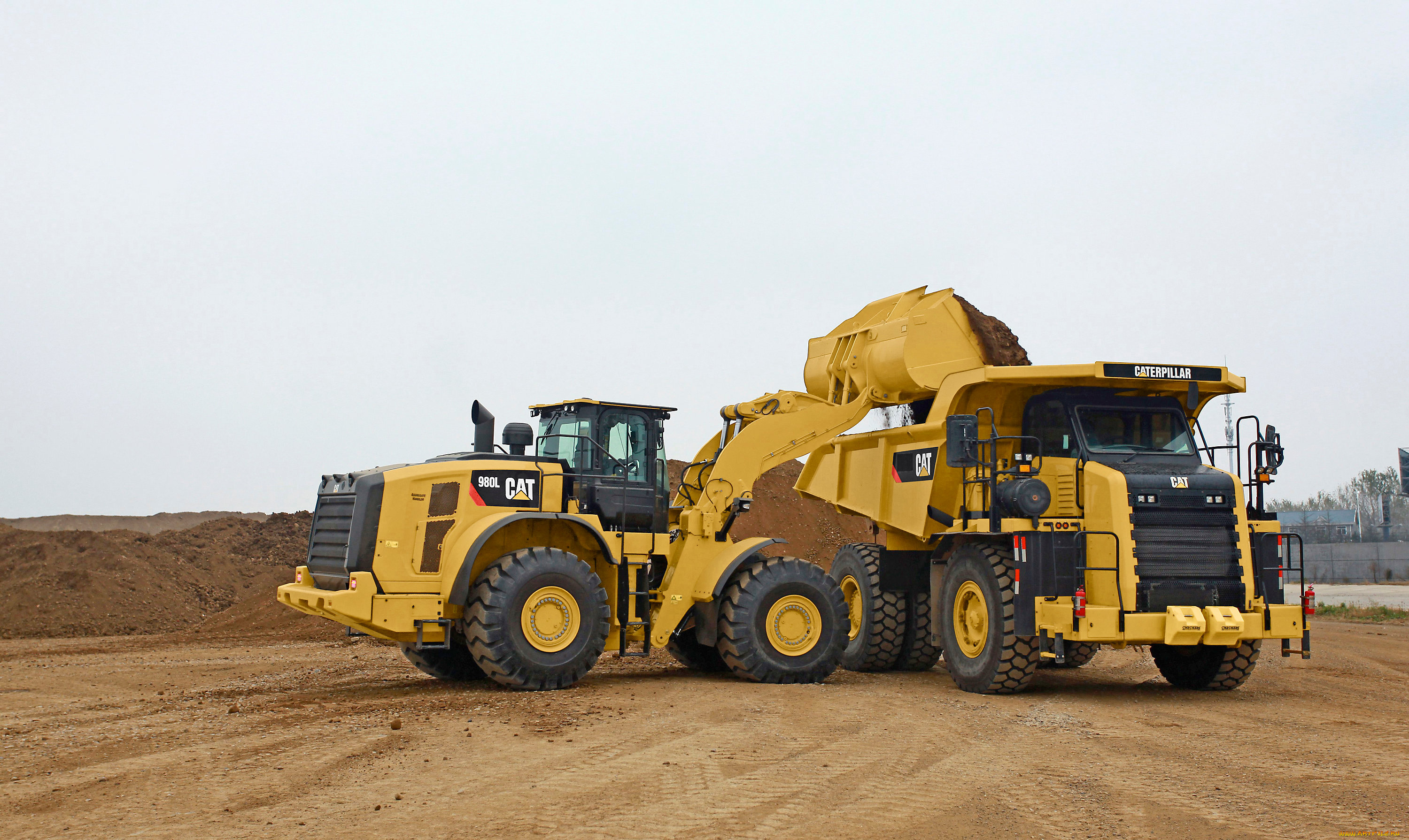 техника, фронтальные, погрузчики, caterpillar