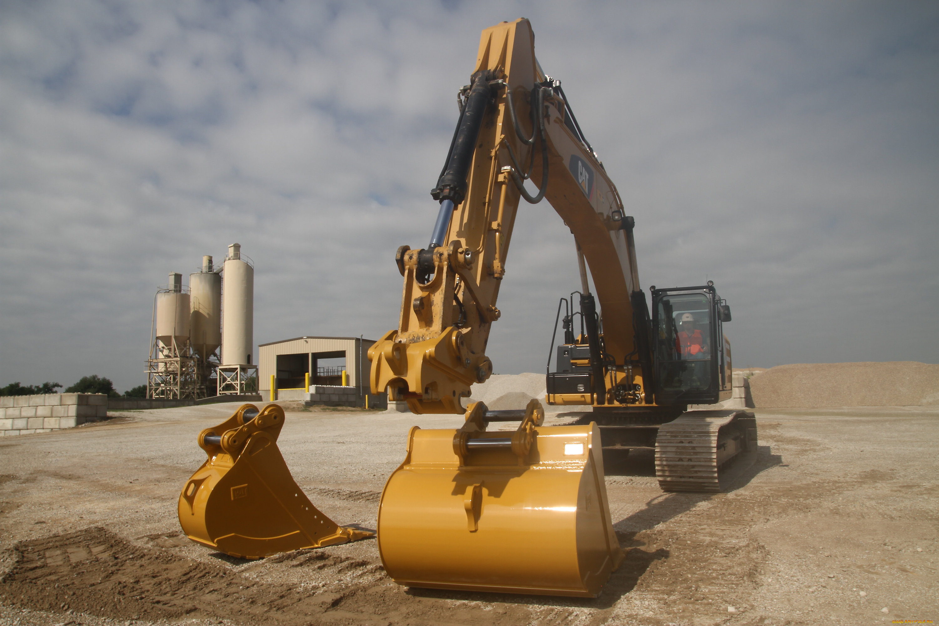 техника, экскаваторы, caterpillar