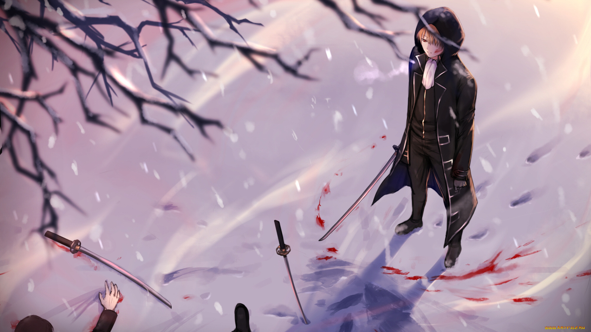 аниме, gintama, парень