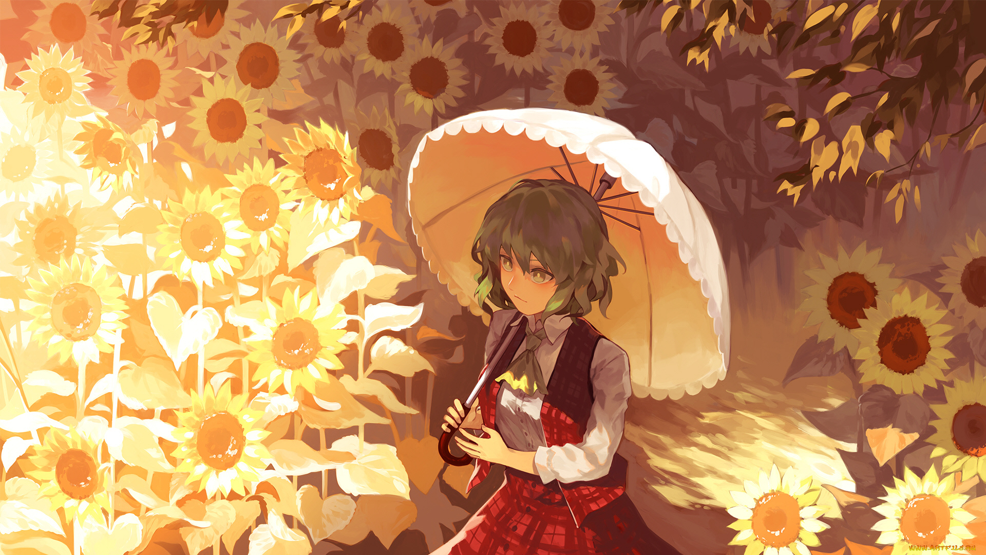 аниме, touhou, девушка