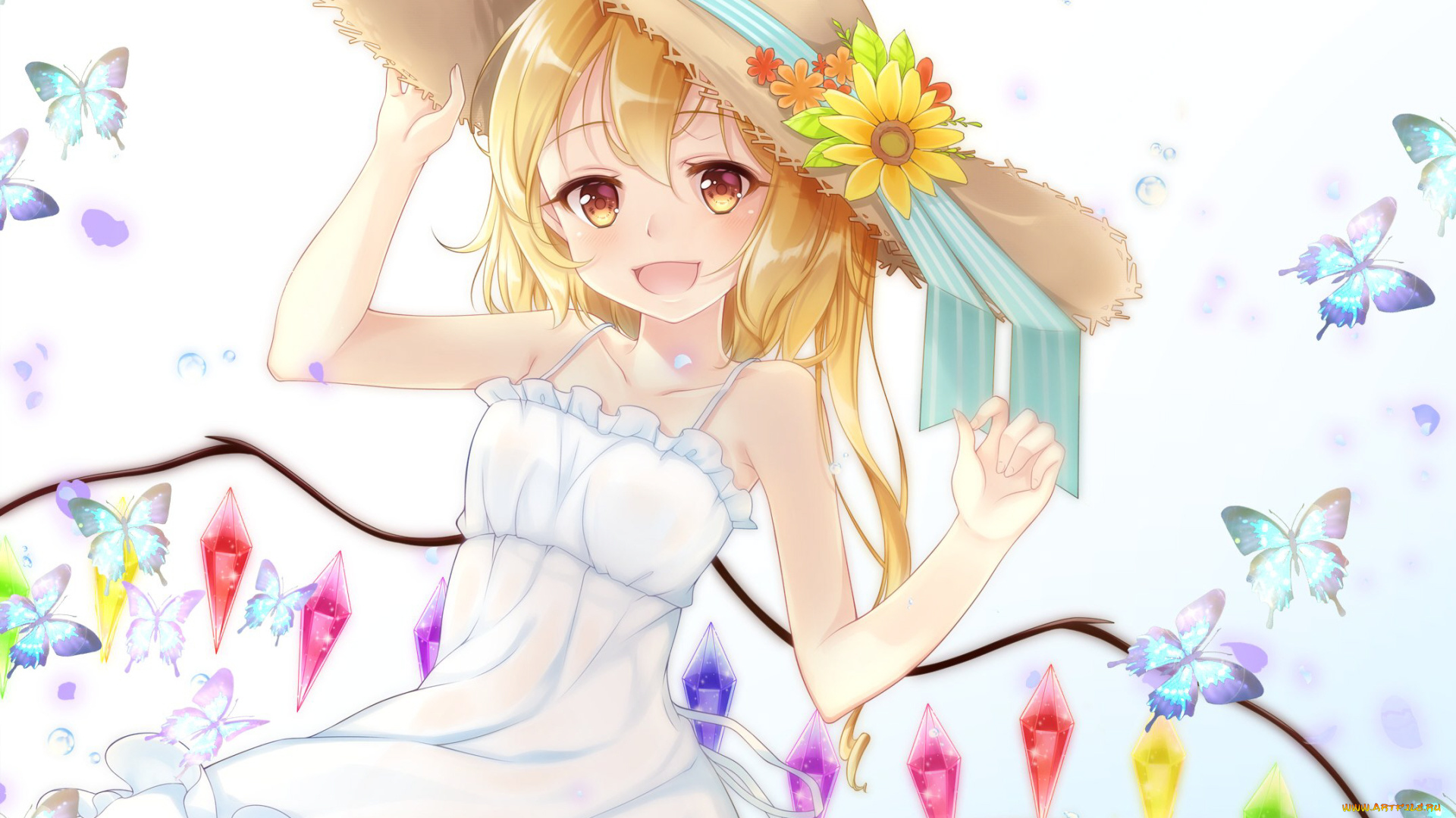 аниме, touhou, девушка