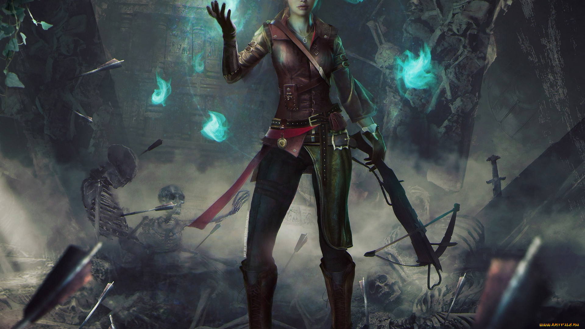 фэнтези, магия, девушка