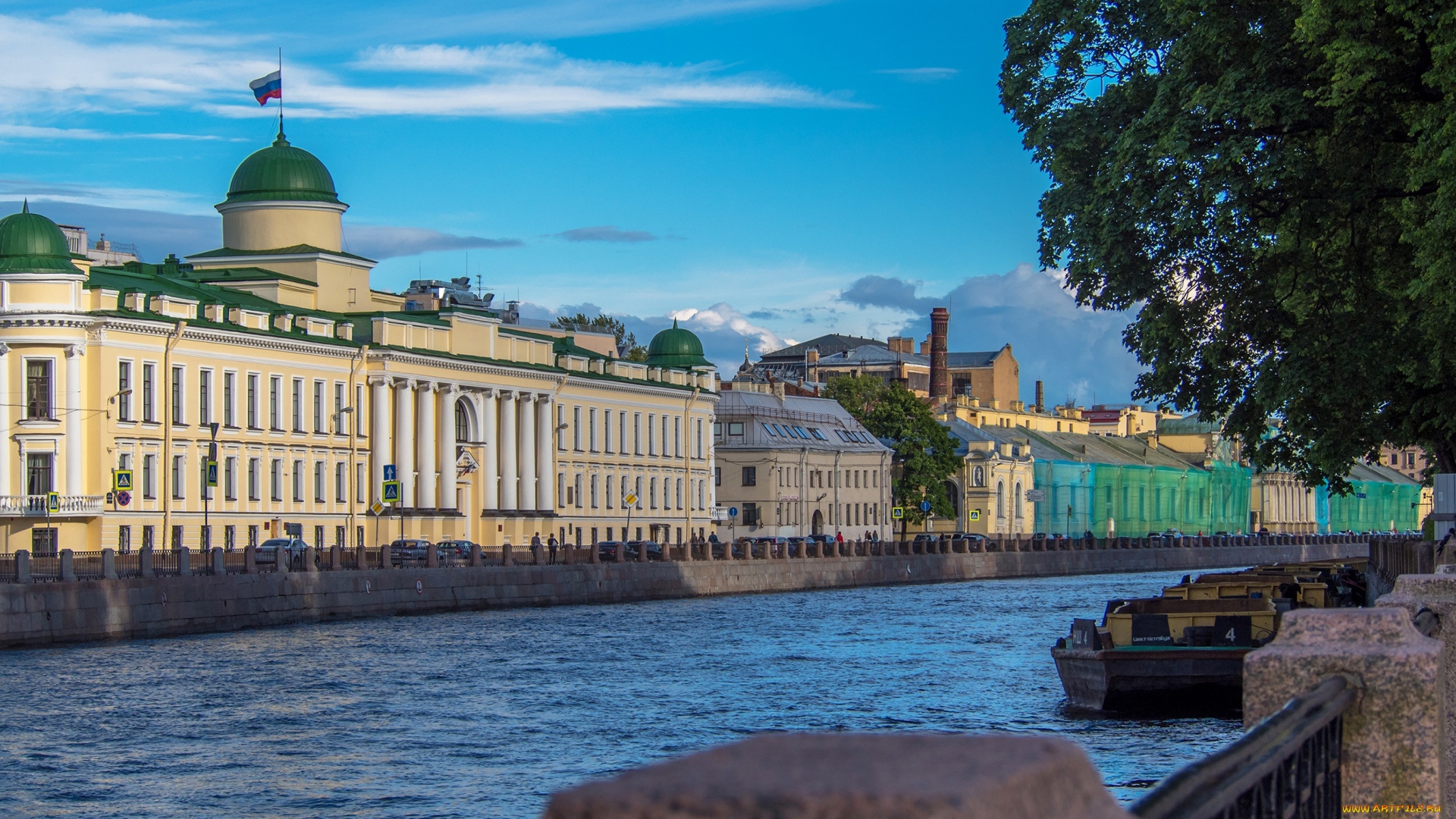 города, санкт-петербург, , петергоф, , россия, санкт, петербург, st, petersburg, river, канал, здания, вид