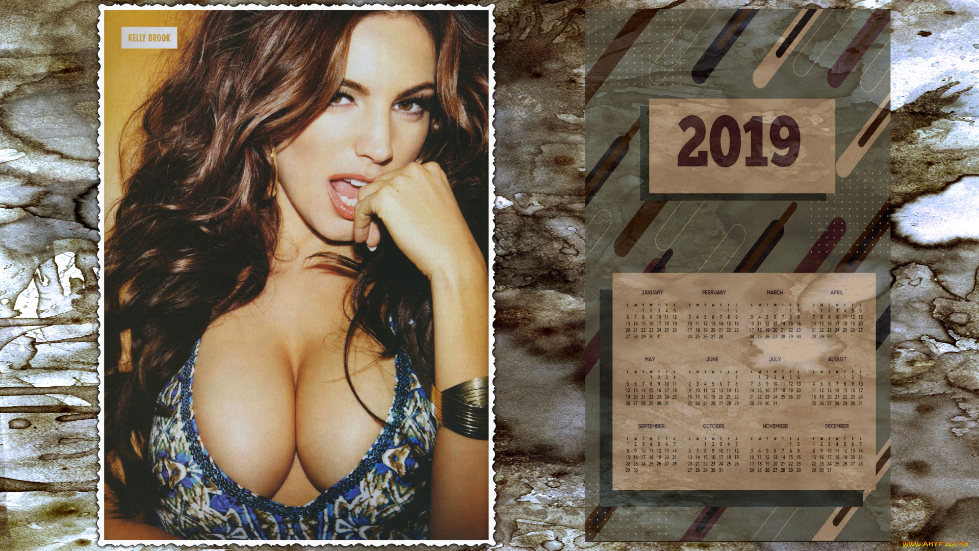 календари, девушки, лицо, взгляд, женщина