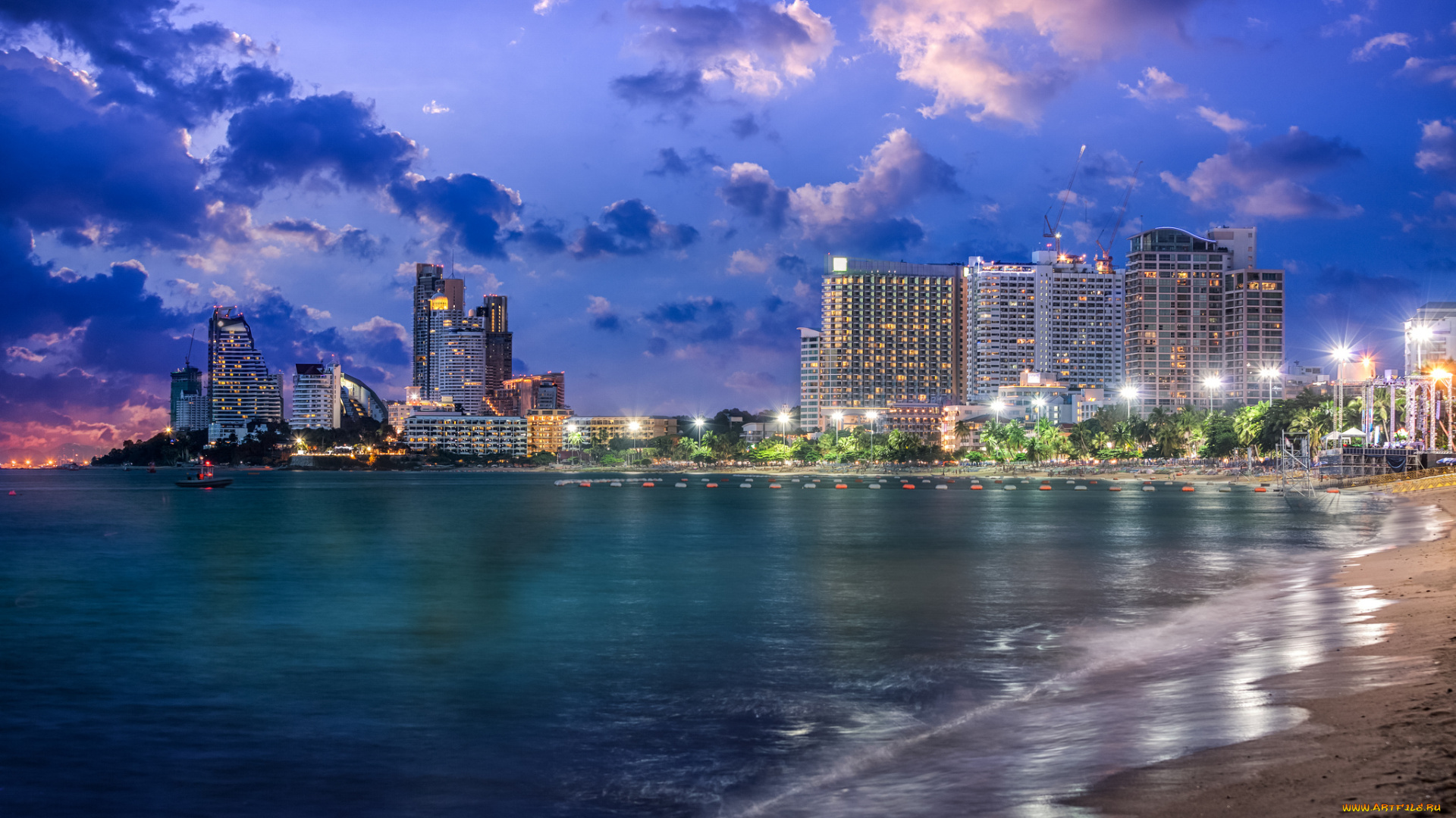 pattaya, city, города, -, панорамы, простор