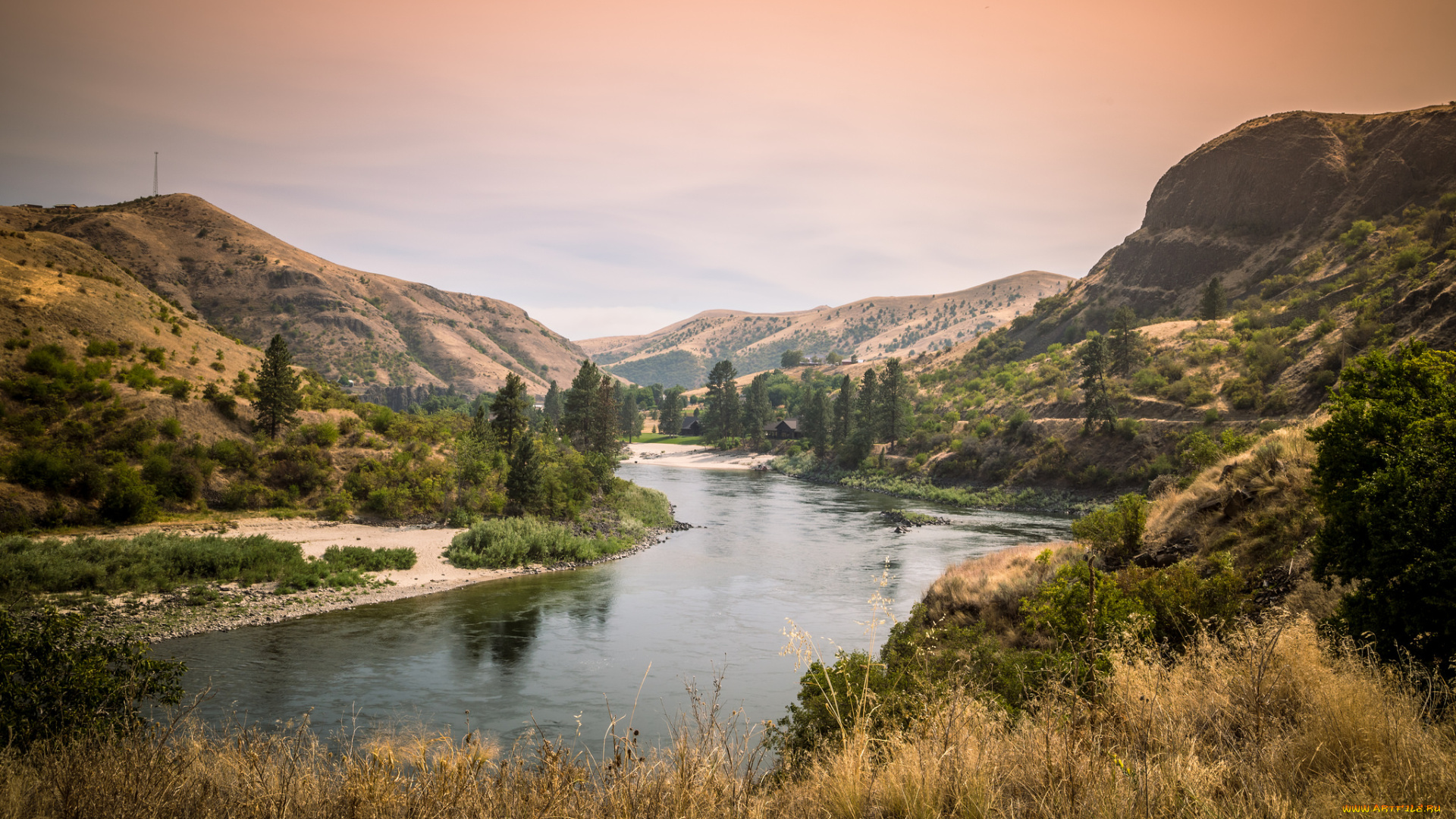 природа, реки, озера, простор