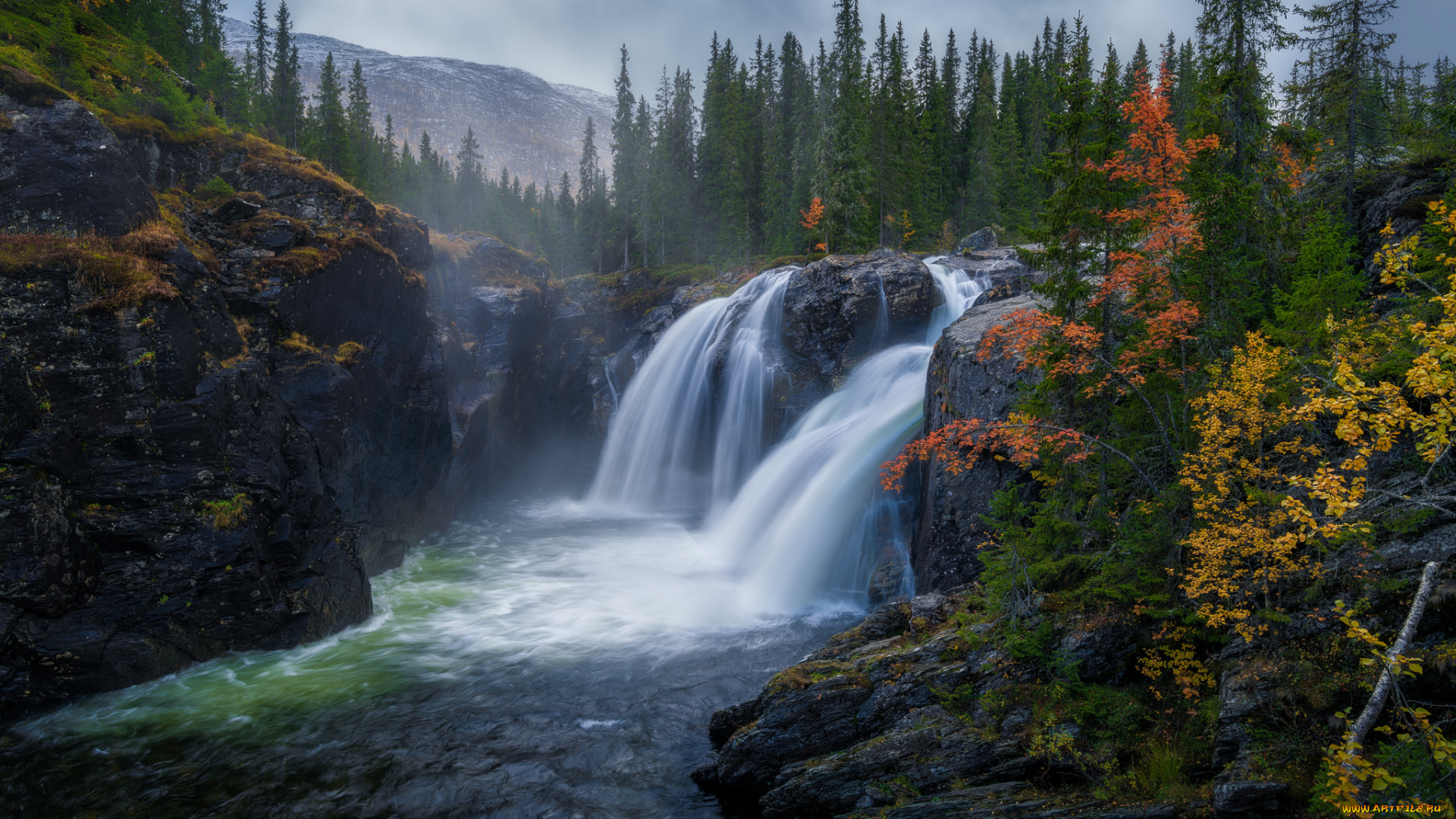 природа, водопады, простор