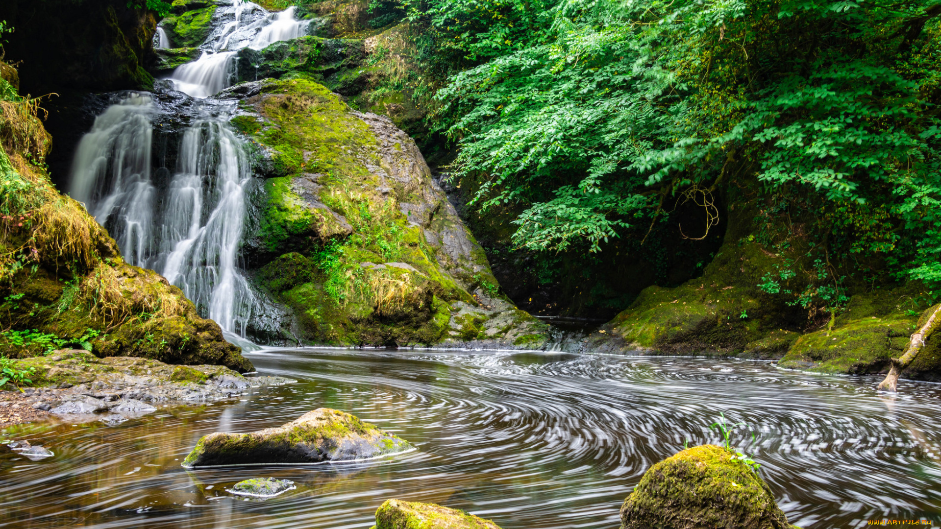 природа, водопады, простор