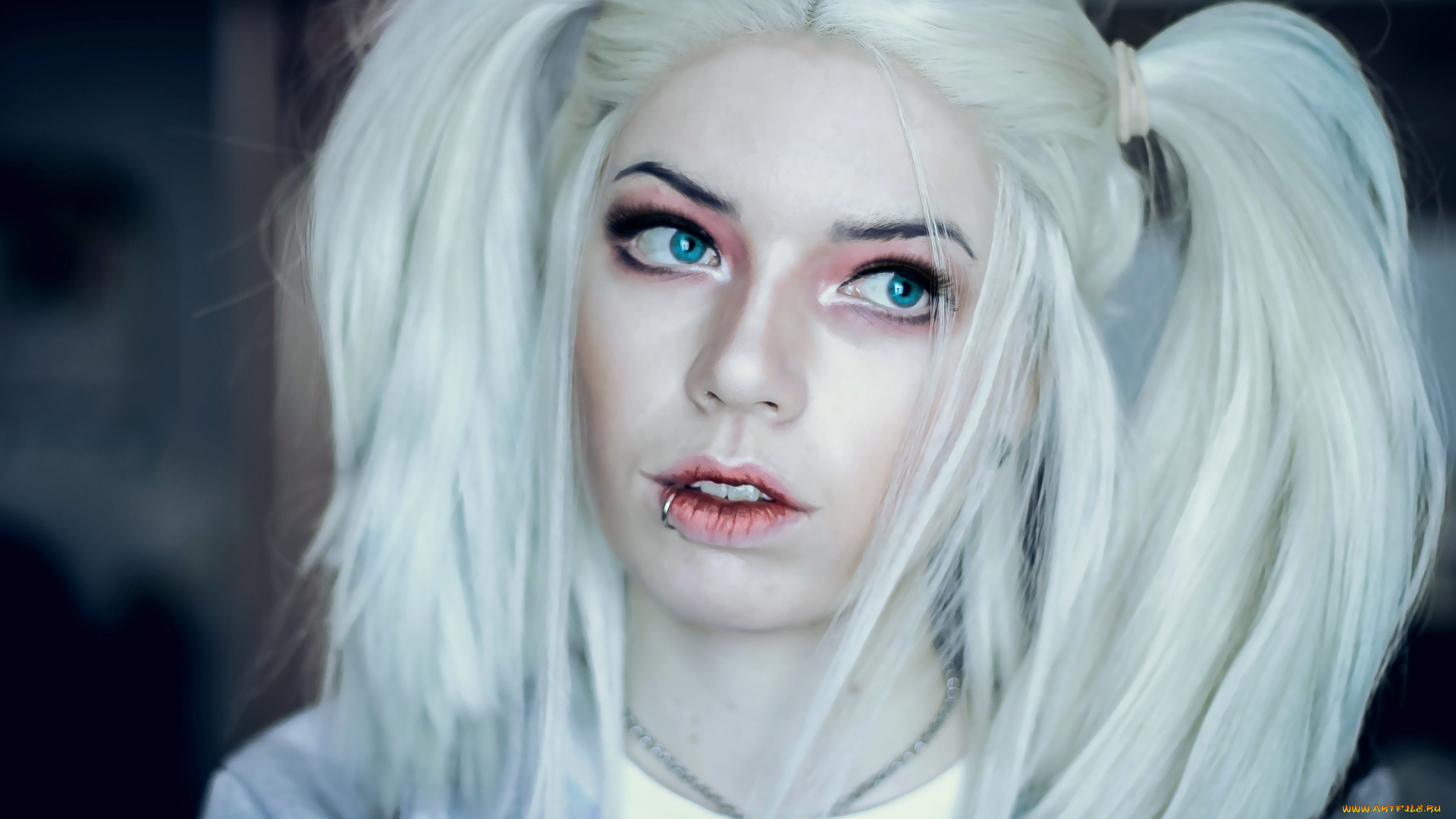 разное, cosplay, , косплей, хвосты, девушка, лицо, блондинка, пирсинг