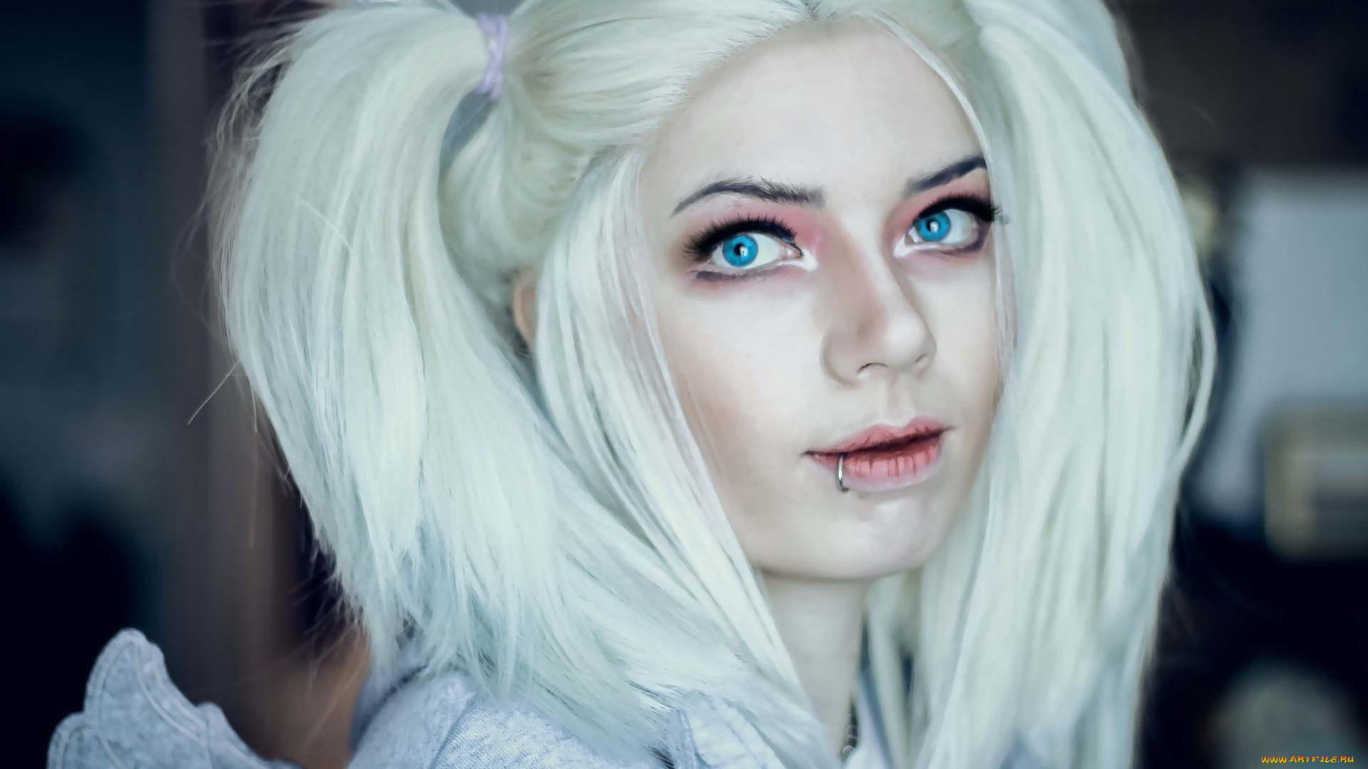 разное, cosplay, , косплей, лицо, девушка, пирсинг