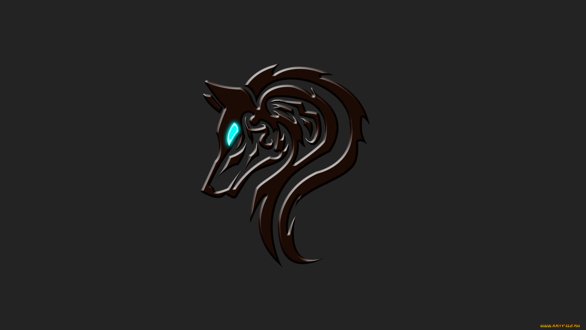 рисованное, минимализм, волк